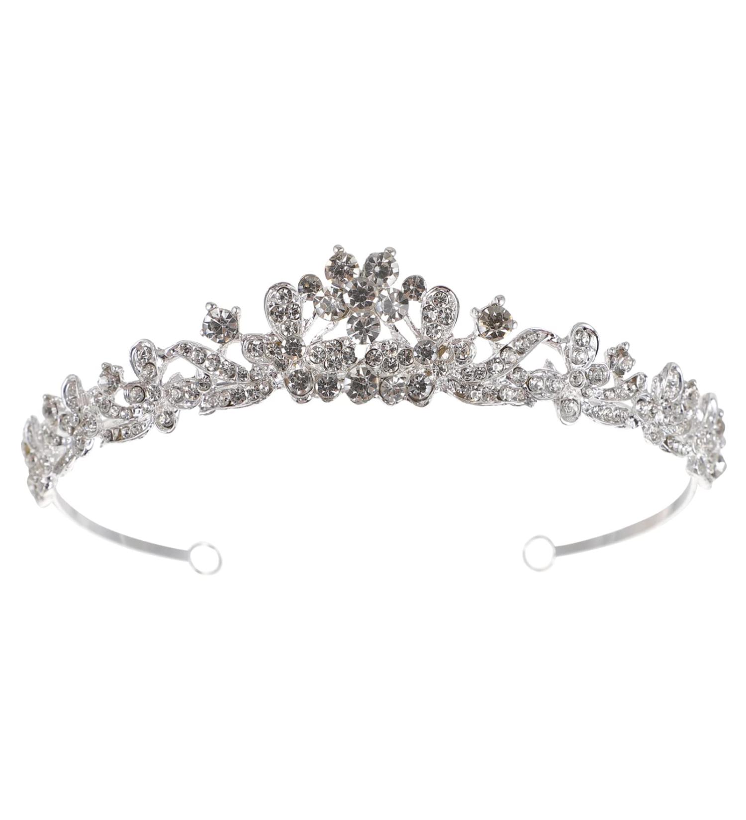 Winomo Wedding Rhinestone Crown Tiara | Bridal Prom Hairband & Headband Hoop - Buy Online on GoSupps.com