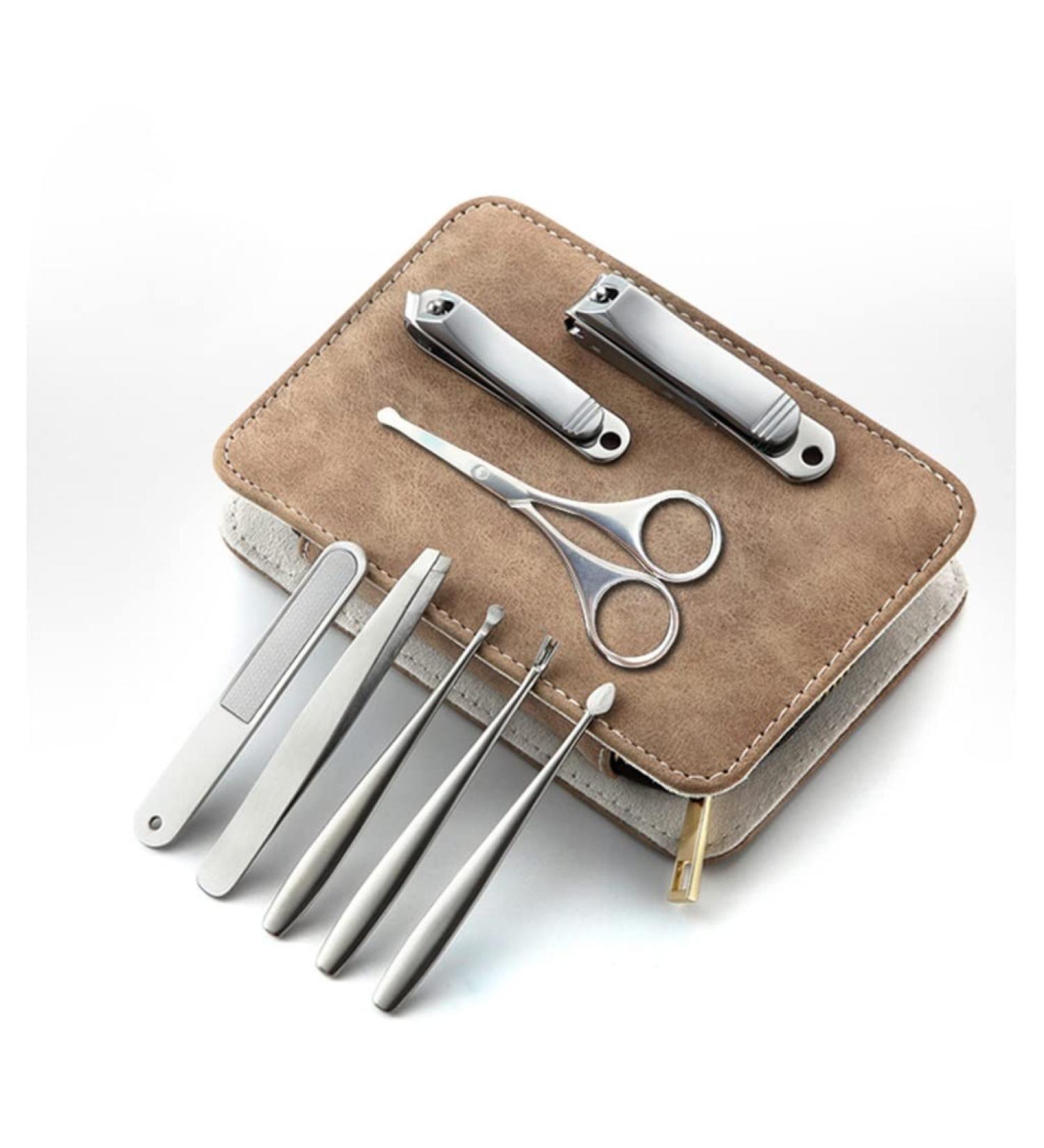 Manicure Kit Fingernail Clipper Kit Nail Clipper Set Gift 8-Piece Needle-Nose Pliers Stainless Steel Suitable for Men and Women Travel Home Nail Clippers Kit (Color : B) - Buy Online on GoSupps.com
