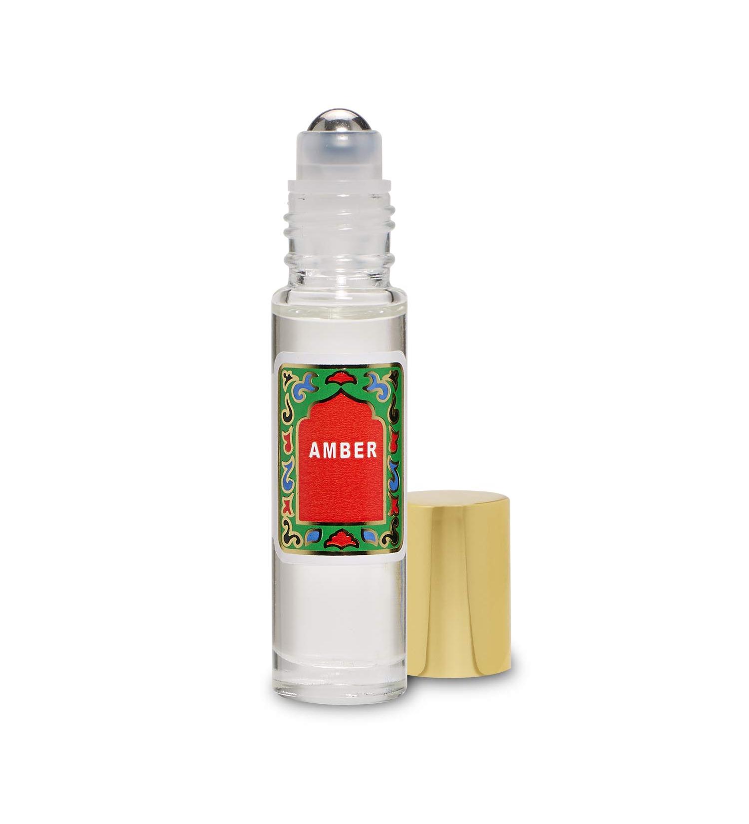 Amber Perfume Oil Roll-On - Alcohol Free Perfumes for Women and Men by Nemat Fragrances, 10 ml / 0.33 fl Oz 0.34 Fl Oz (Pack of 1)