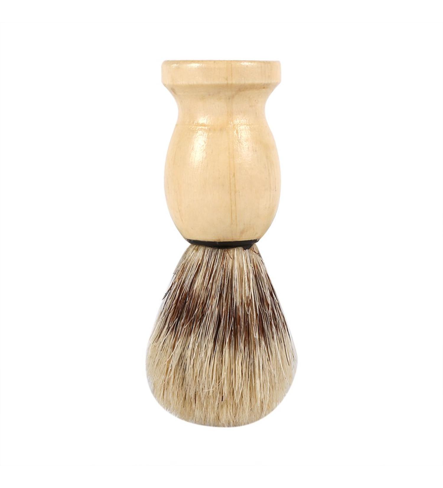 Buy Gientan Shaving Brush for Men | Wooden Handle Facial Hair Shaving Tool | International Shipping Available - Buy Online on GoSupps.com