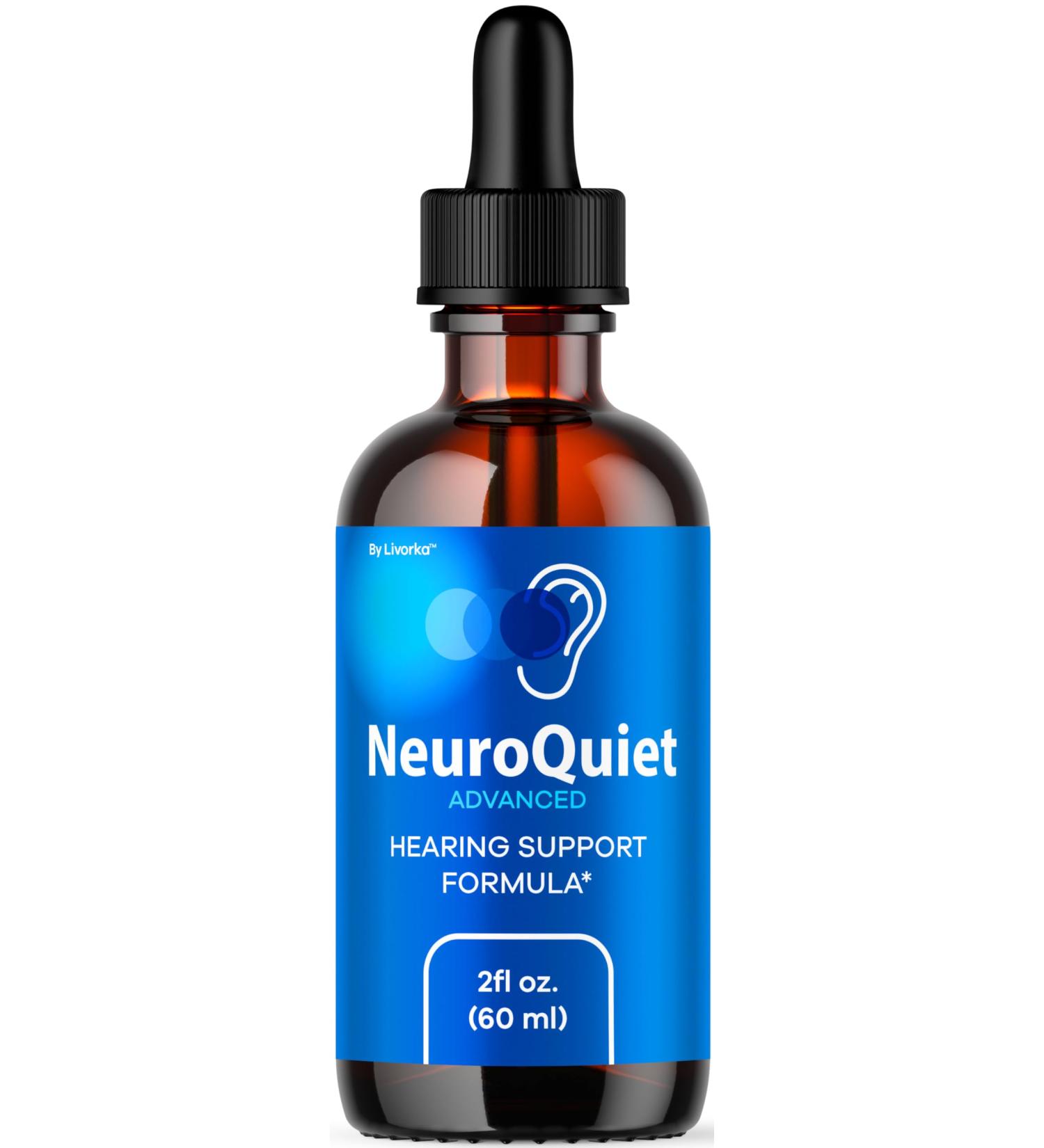 NeuroQuiet Drops - Official NeuroQuiet Daily Hearing Support All Natural Clean Liquid Advanced Formula for Ear Health Auditory Clarity & Inner Ear Balance Reviews 1 Bottle for 1 Month - Buy Online on GoSupps.com