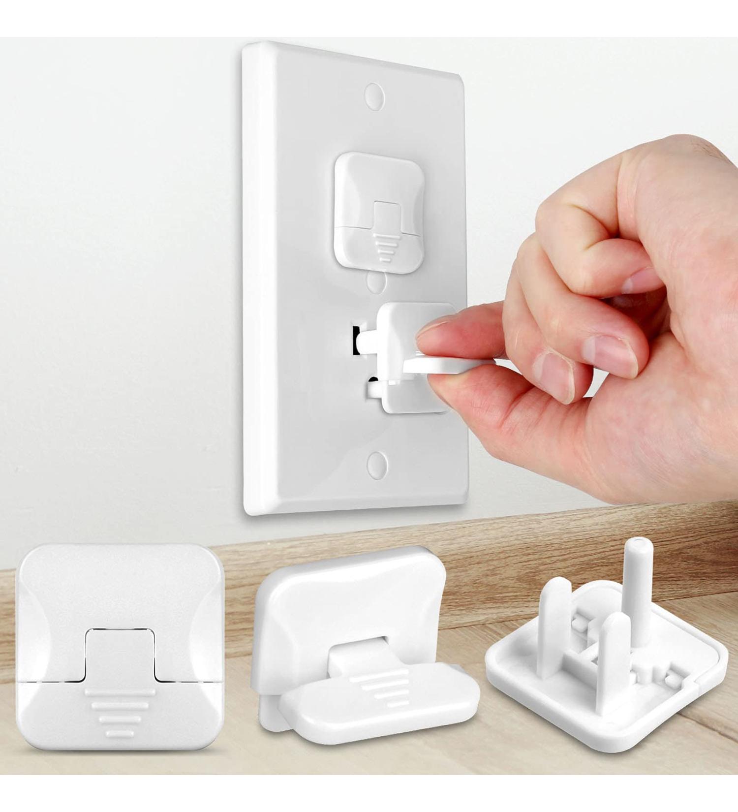 Outlet Covers (45 Pack) with Hidden Pull Handle Baby Proofing Plug Covers 3-Prong Child Safety Socket Covers Electrical Outlet Protectors Kid Proof Outlet Cap 45 Count (Pack of 1) - Buy Online on GoSupps.com