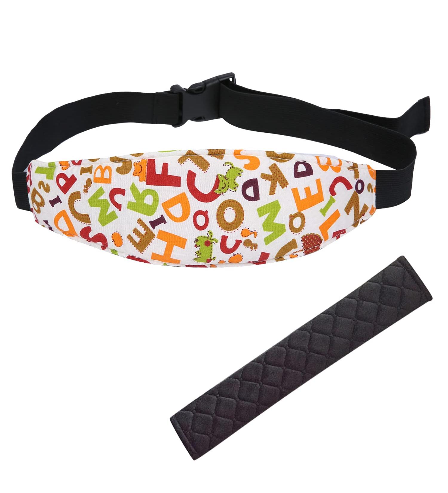 Adjustable Car Seat Belt & Safety Shoulder Strap for Children and Adults - Universal Head Support for Enhanced Safety - Buy Online on GoSupps.com