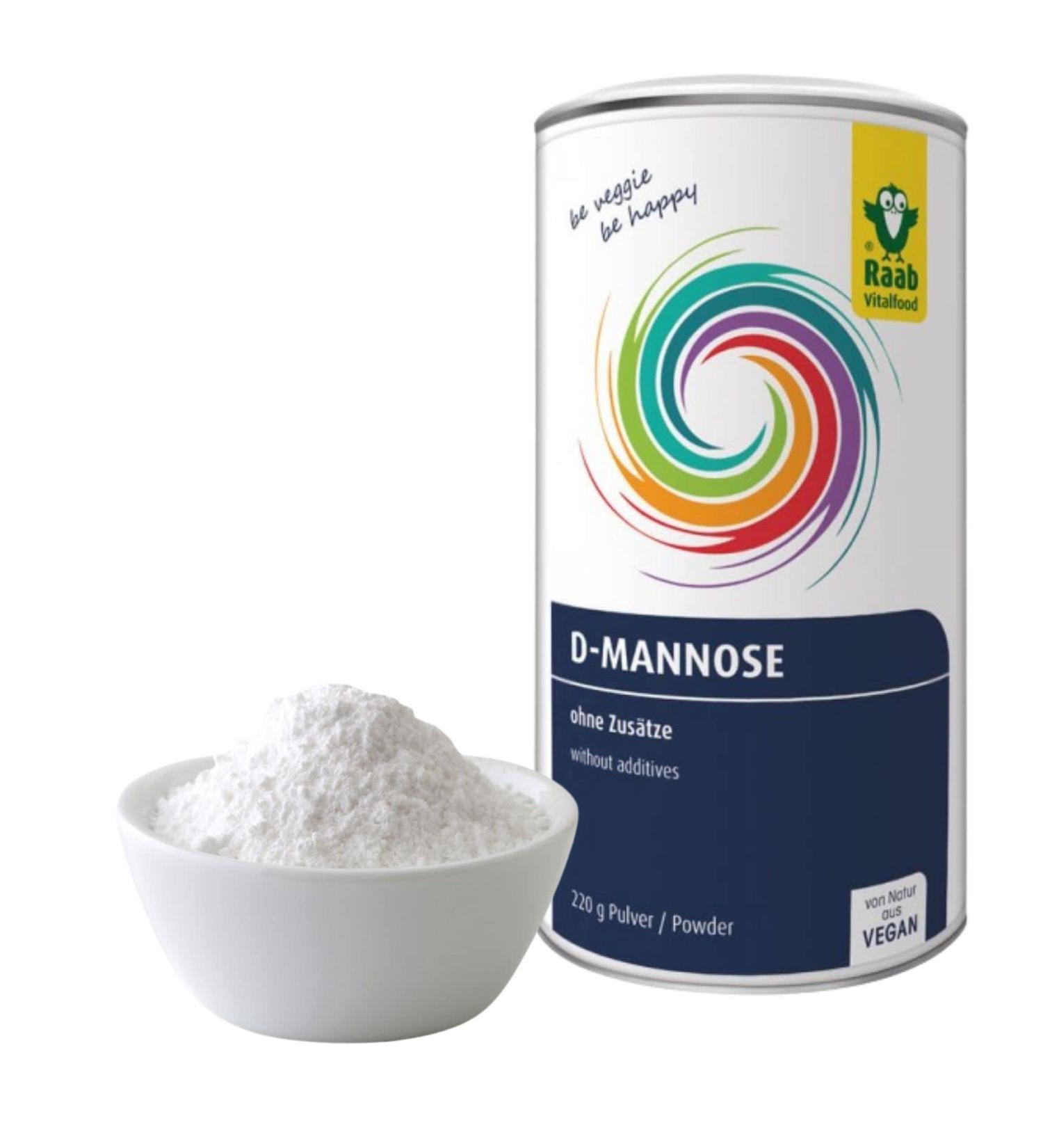 Raab Vitalfood D-Mannose Powder 220g | Pure D-Mannose for Urinary Health | International Shipping - Buy Online on GoSupps.com