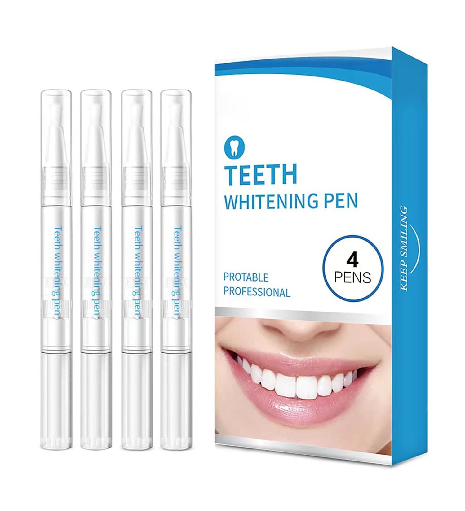 4 Pack Teeth Whitening Pens - Professional Abbey Whitening Essence for Painless Tooth Bleaching & Bright White Smile - Buy Online on GoSupps.com