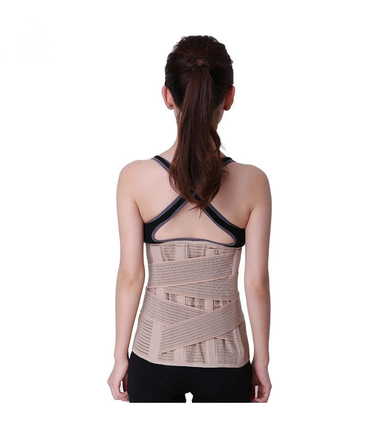 32 cm Adjustable Back Support Belt for Women - Breathable Relief for Back Pain Herniated Disc Scoliosis & Sciatica - Buy Online on GoSupps.com