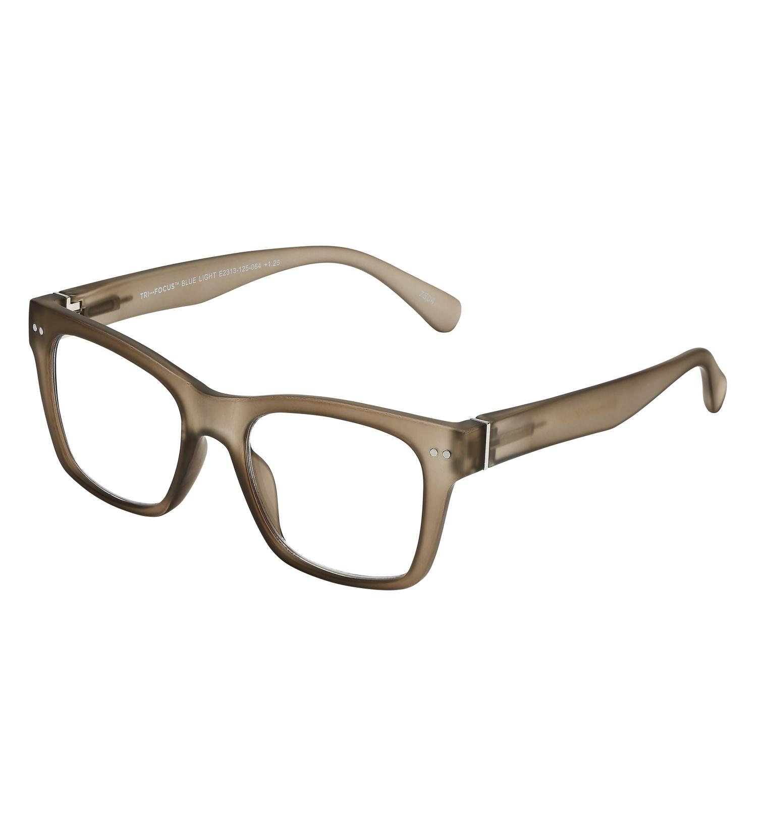 SAV Eyewear Tri Focus Blue Light Readers +2.50 - Stylish Grey Glasses for Eye Comfort | International Shipping - Buy Online on GoSupps.com