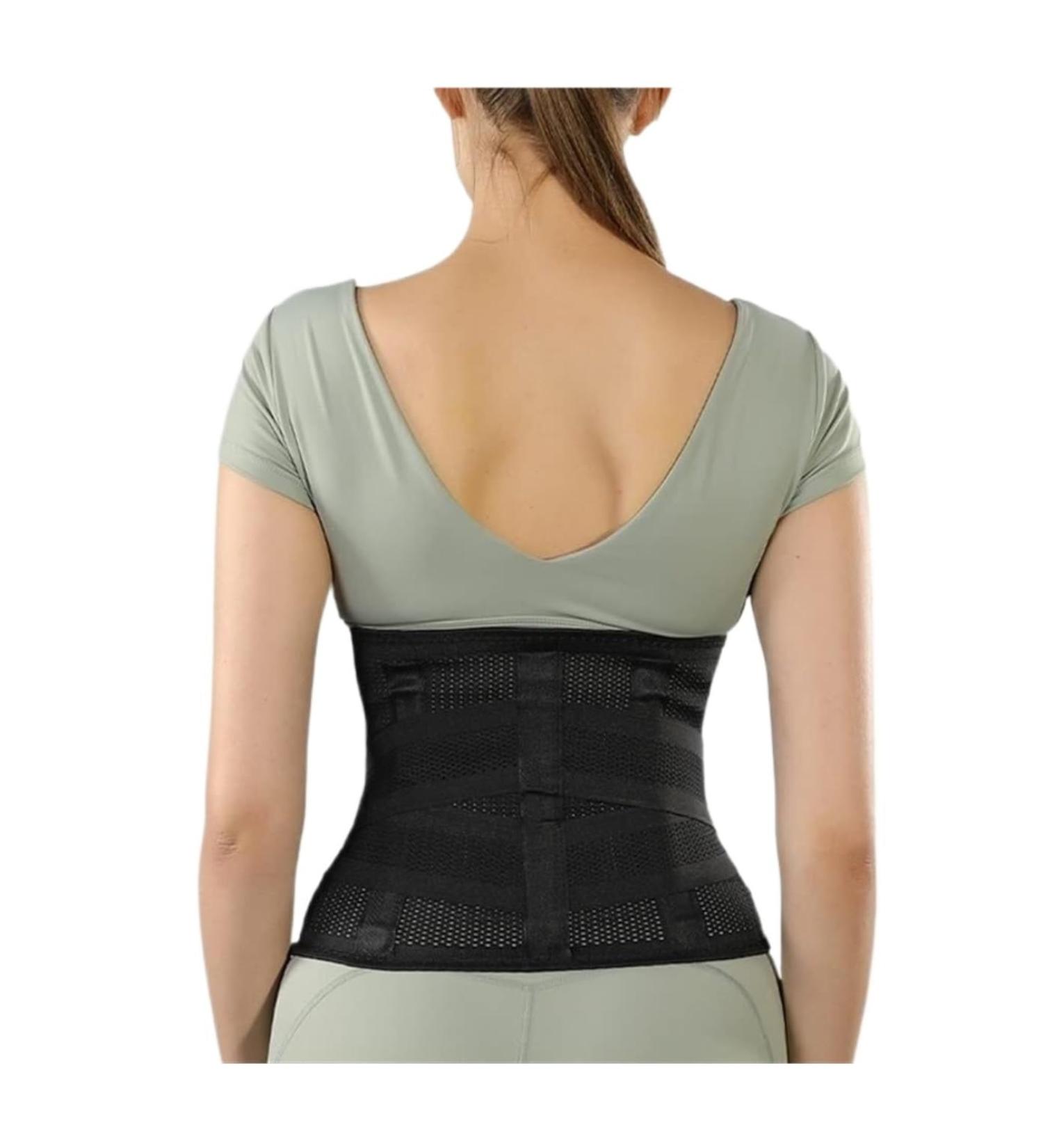 Back Support Back Brace Lumbar Support Waist Trainer Belt Posture Correction Lower Back Support Breathable Lumbar Back Brace Back Support Belt(Black X-Large) X-Large Black - Buy Online on GoSupps.com