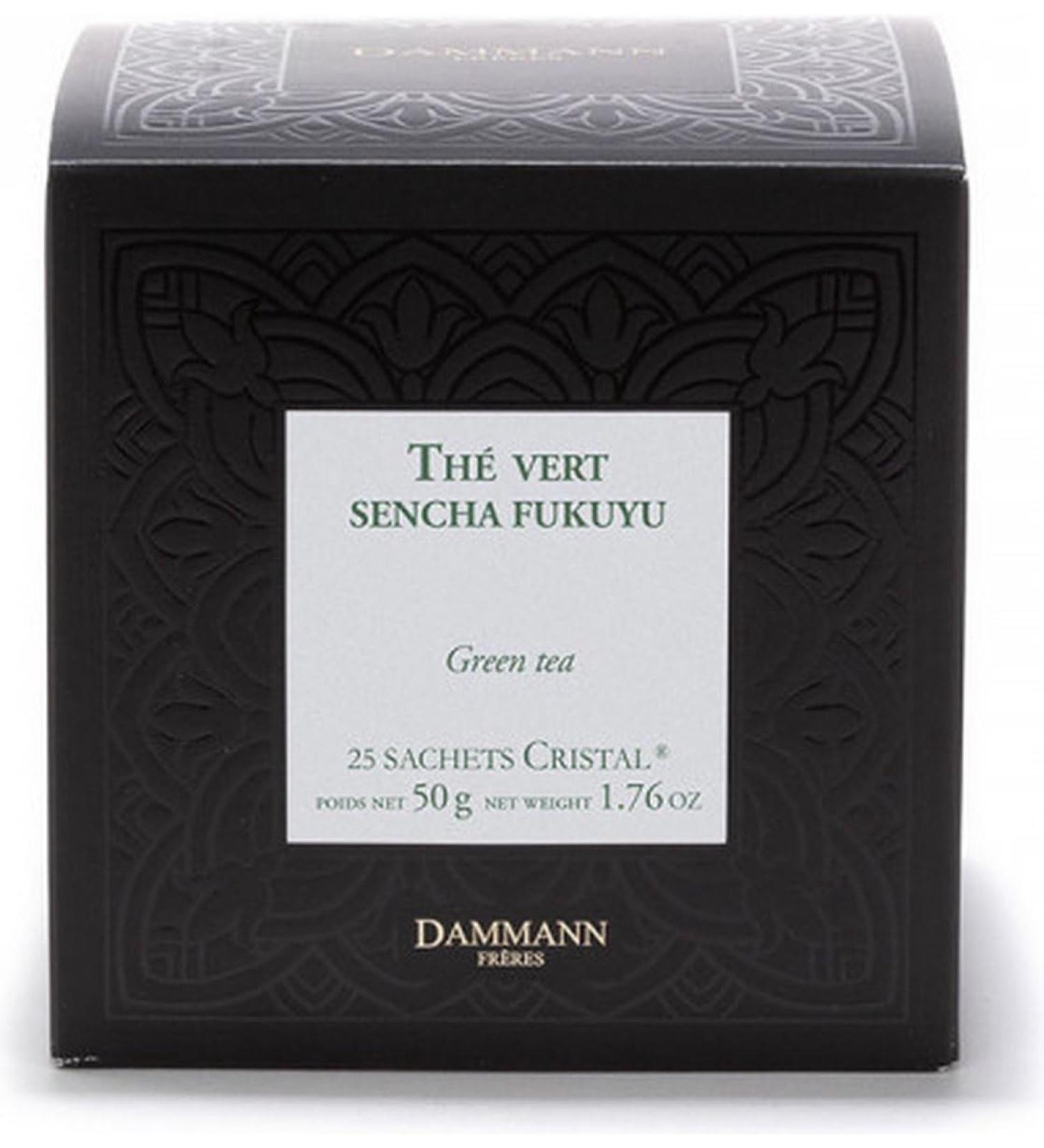  Dammann Fr res Dammann Fr res Sencha Fukuyu Green Tea 25 Bags Crystal Net Weight 50g - Buy Online on GoSupps.com