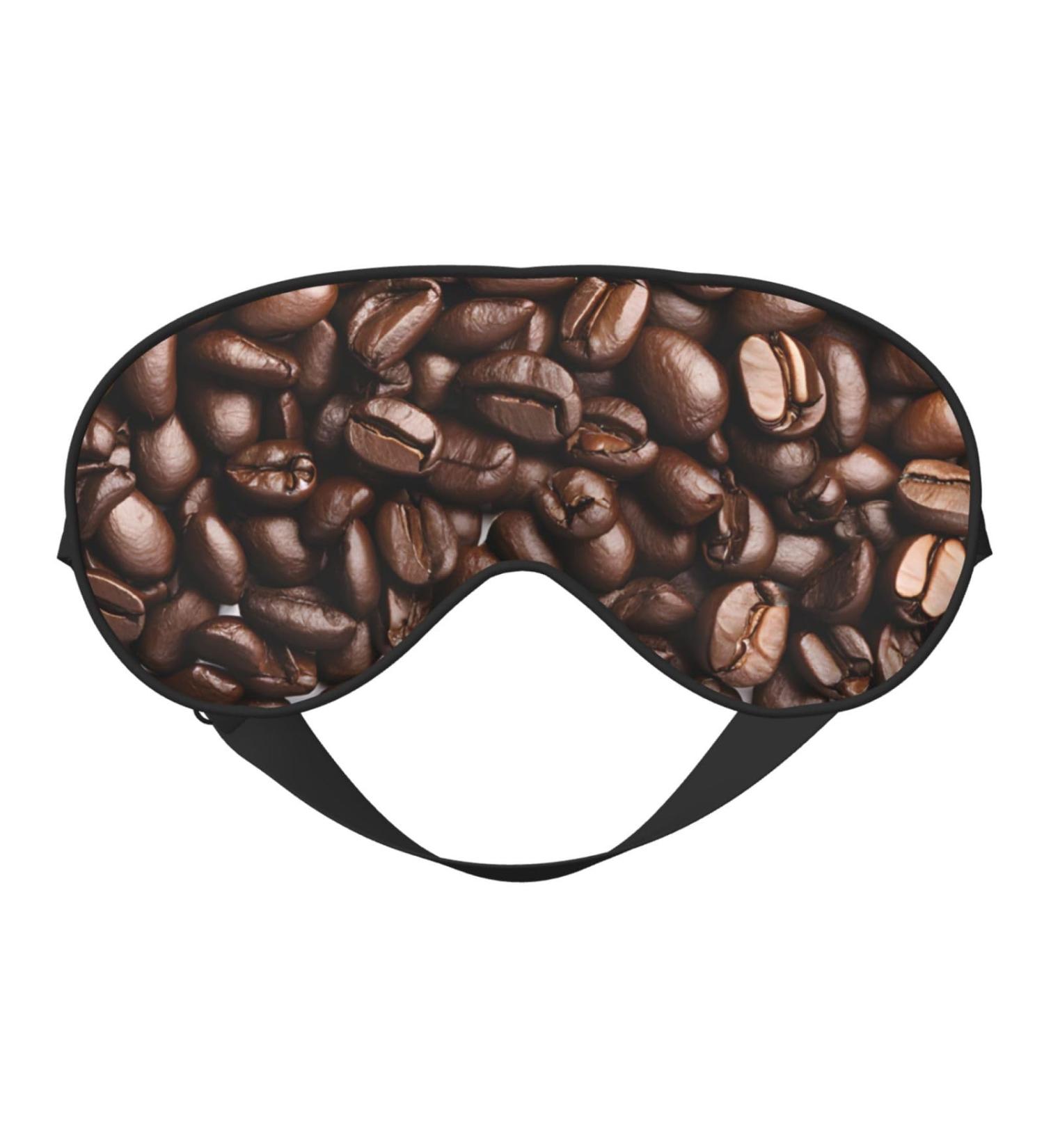 Sleep Mask Eye for Better Sleep - Reusable Soft Blackout Masks for Travel & Gifts | Funny Roasted Coffee Beans - Buy Online on GoSupps.com