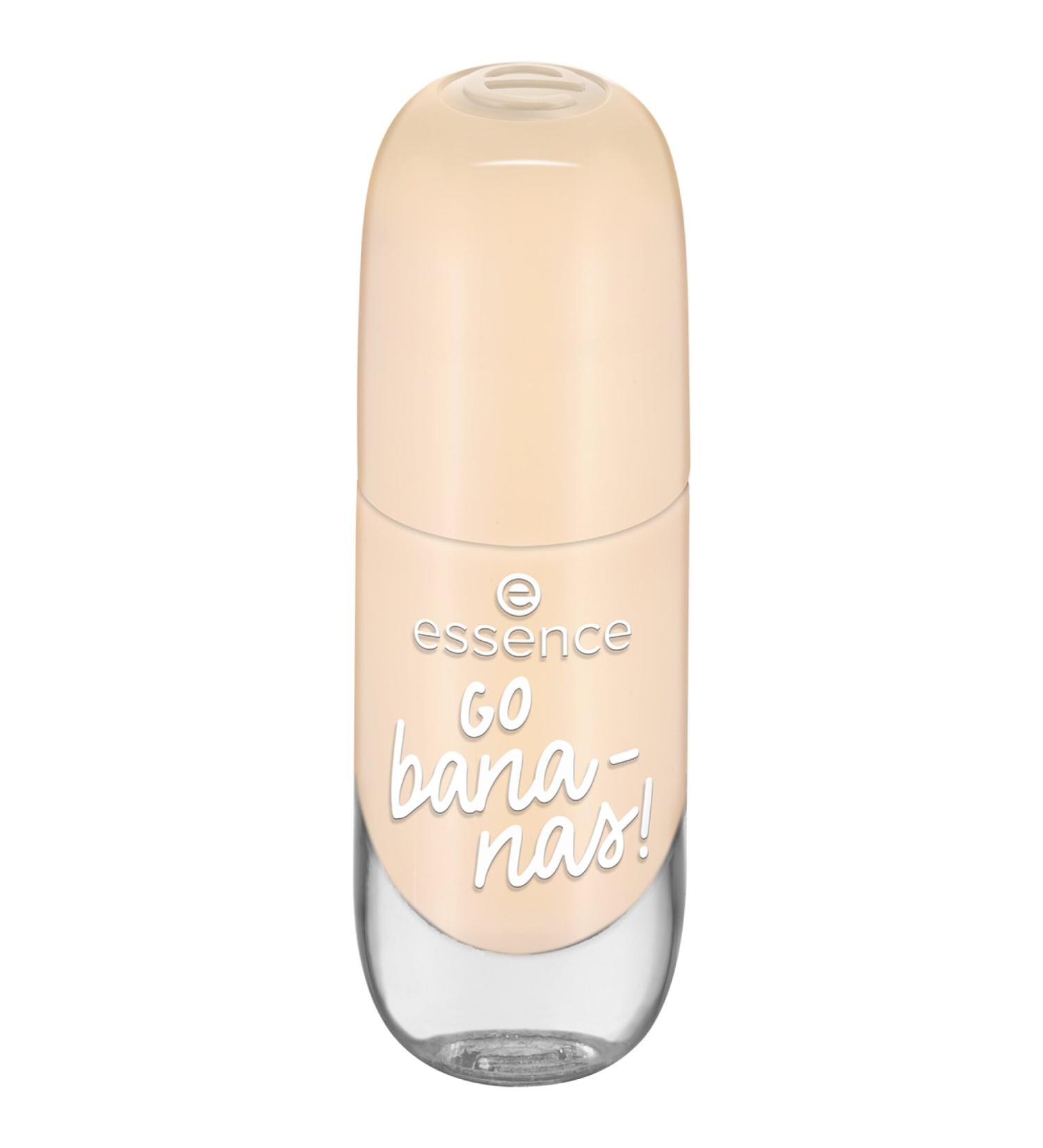 Essence Cosmetics Gel Nail Color Gellack Nailack No. 35 GO Bananas! Yellow Expresser result long -lasting color -intensive glossy glossy without acetone vegan microplastics particles free (8ml)