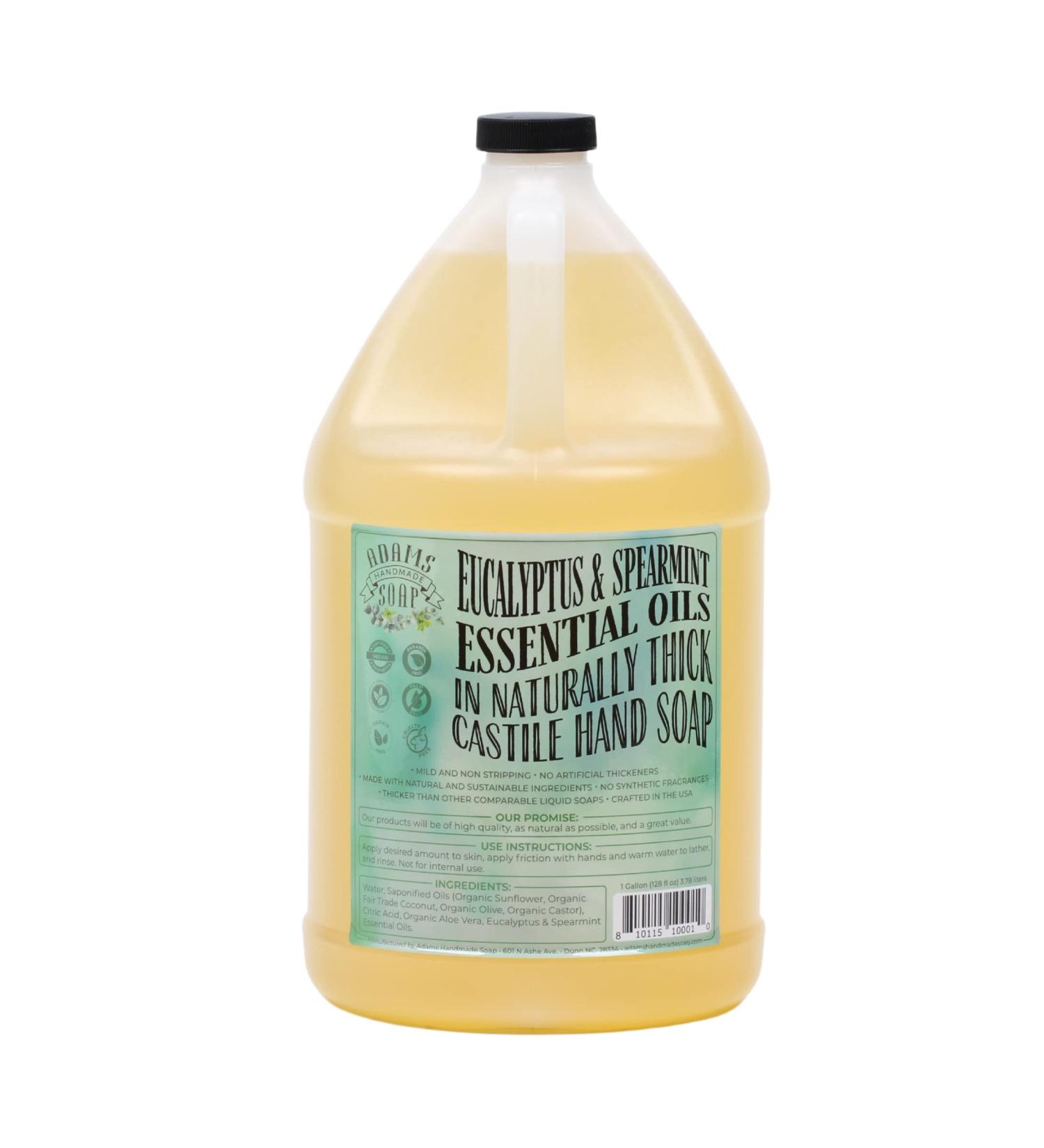 Adams Handmade Eucalyptus Spearmint Liquid Hand Soap 1 Gal - 128 Fl Oz | Pack of 1 - Buy Online on GoSupps.com