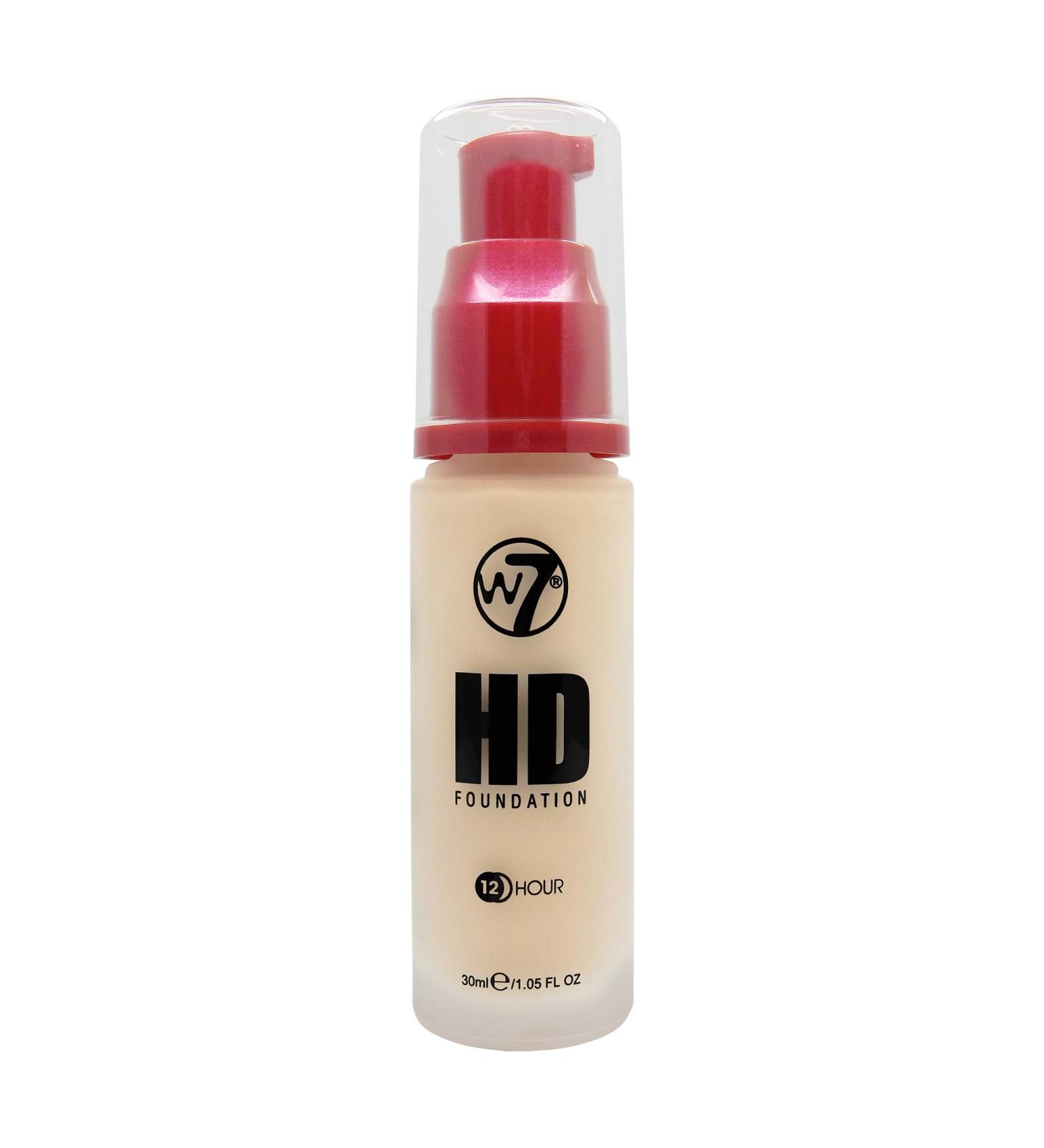 W7 HD Oil-Free Liquid Foundation - Poreless Matte Medium Coverage, Buff 30ml (Pack of 1) - Buy Online on GoSupps.com