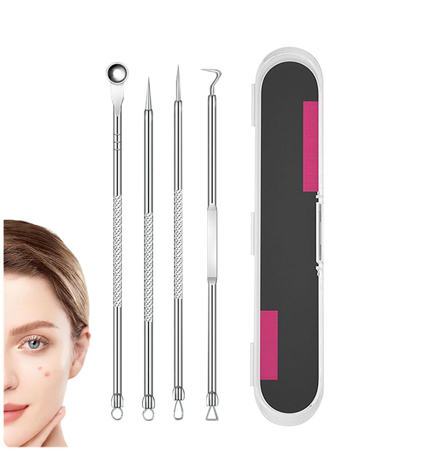 Usiveinborn Blackhead Remover Pimple Tweezers Usiveinborn Tweezers Professional Blackhead Tweezers Professional Stainless Steel Facial Blackhead Remover Tweezers Black Head Facial Remover (Style A) - Buy Online on GoSupps.com