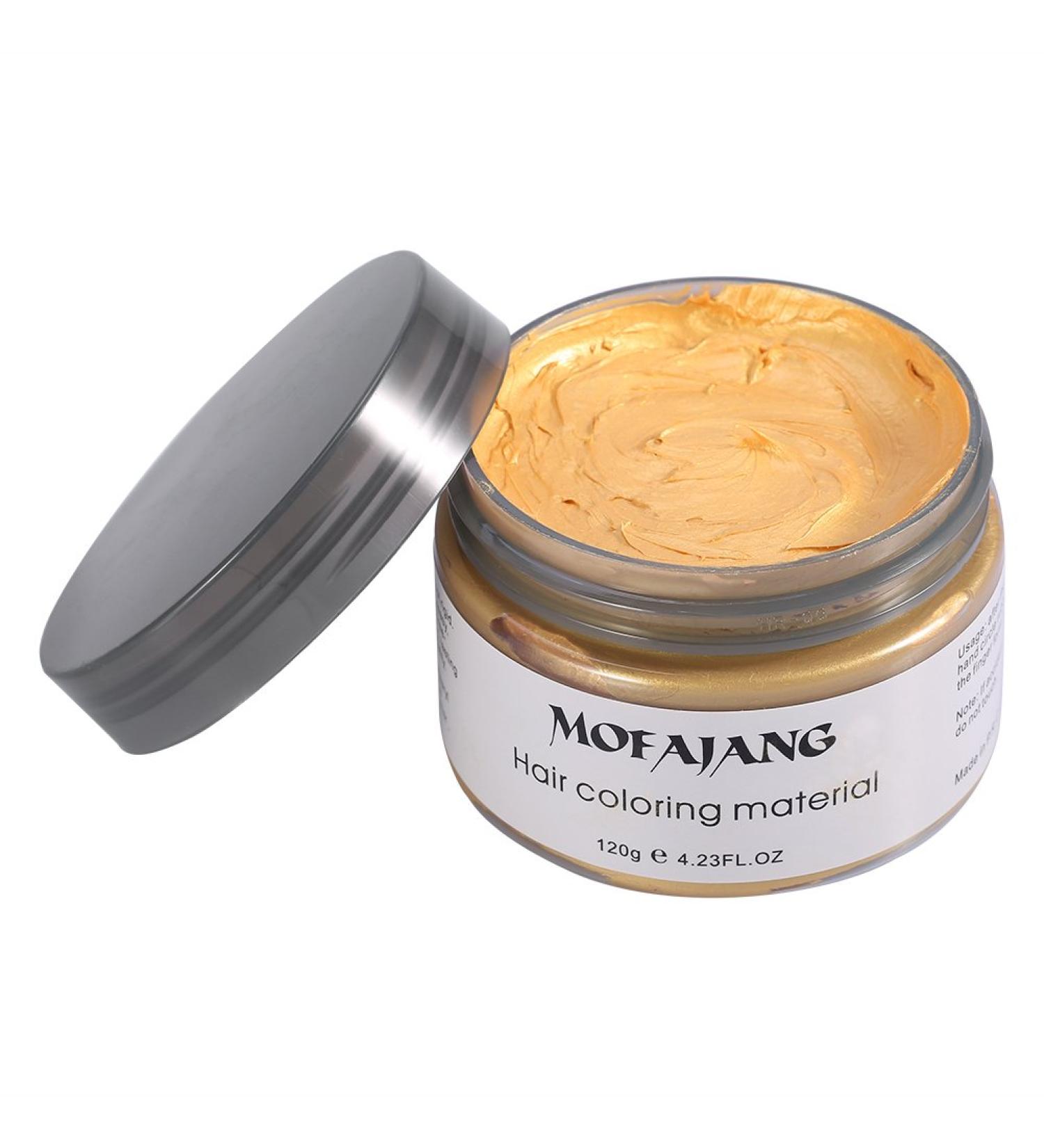 Hair Wax 6 Colors Single Use Hair Coloring Wax Styling Tool No Damage to Hair for Men and Women (Gold) - Buy Online on GoSupps.com