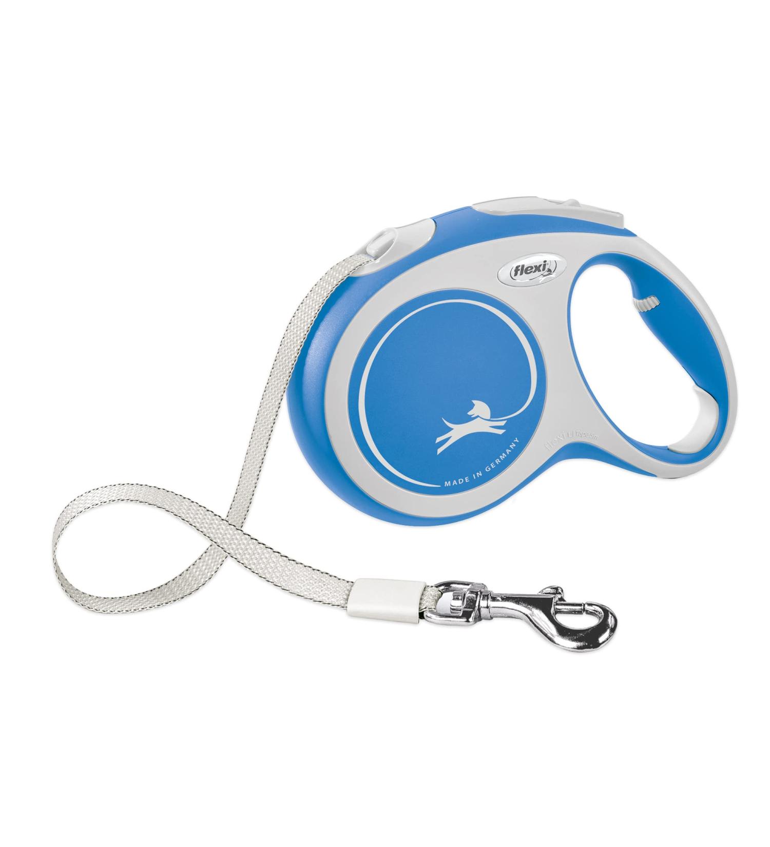Flexi New Comfort Dog Leash - Ergonomic Durable Tangle-Free for Dogs Up to 59.9 kg | 4.9 m Blue/Pastel Blue - Shop Now! - Buy Online on GoSupps.com