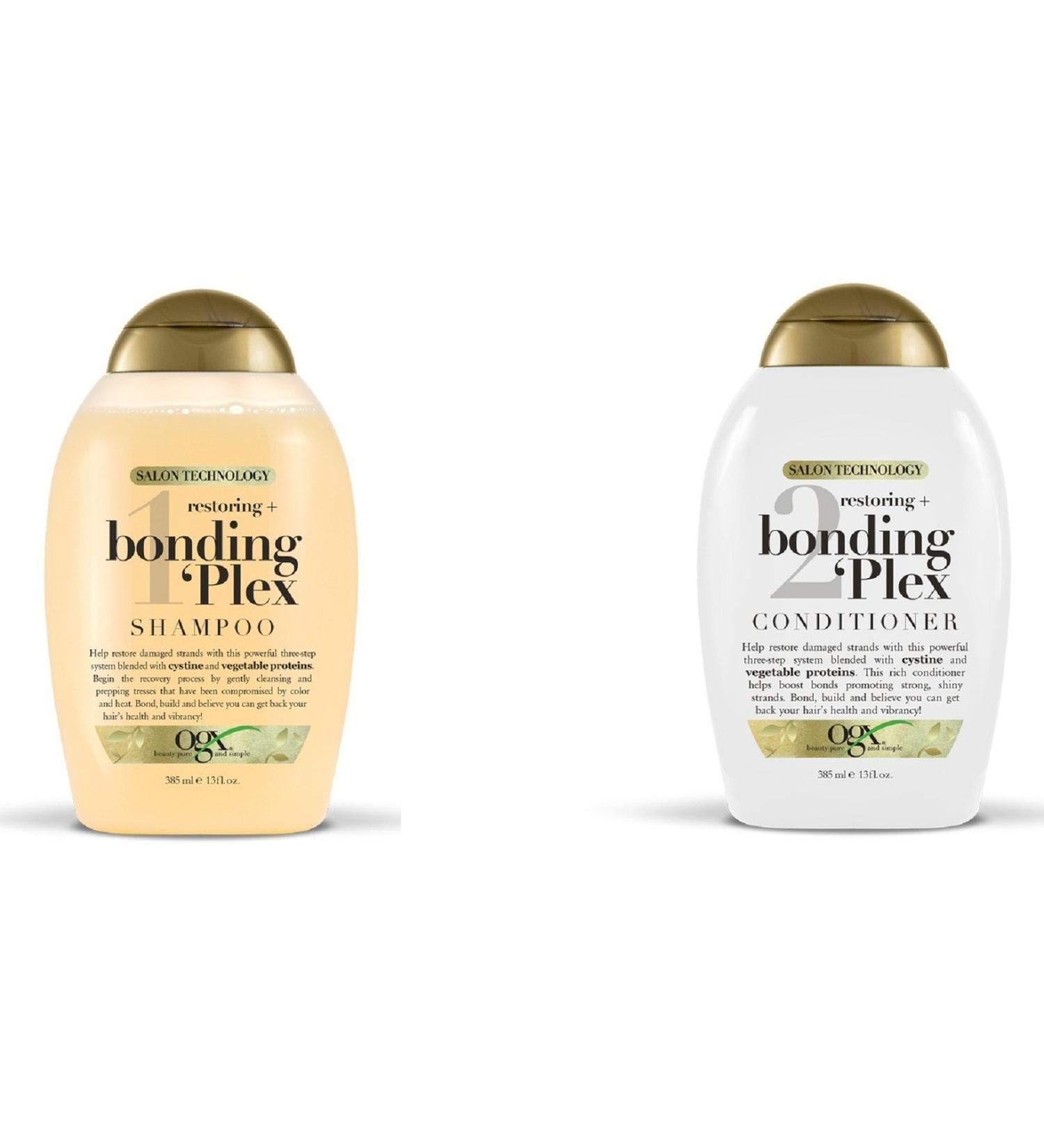 OGX 2Bonding Plex Restoring Shampoo & Conditioner Combo - 13 oz Each | Best International Shipping - Buy Online on GoSupps.com