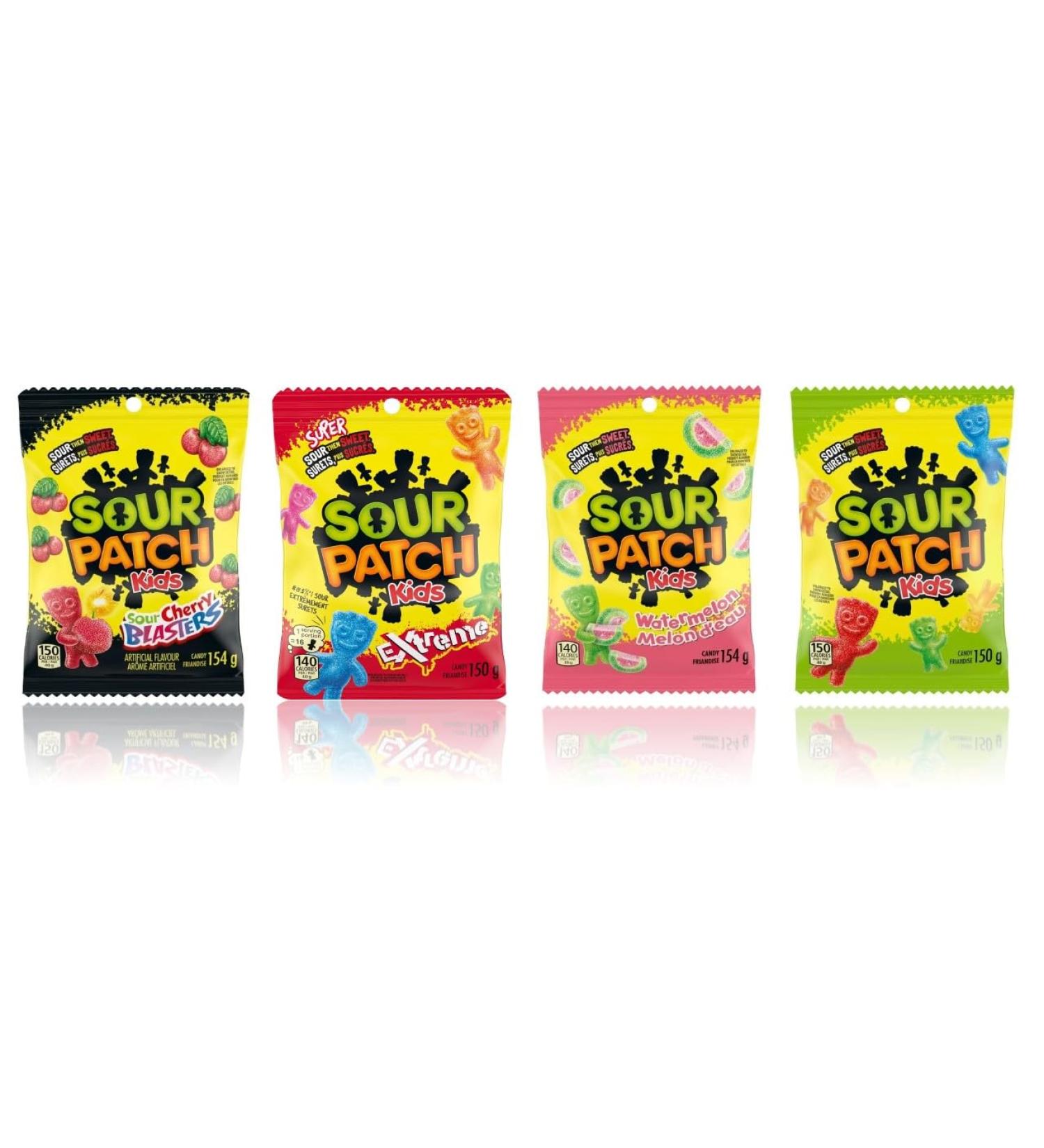 Variety Candy Bundle Includes Cherry Blasters Extreme Watermelon and Original Flavors (Pack of 4)