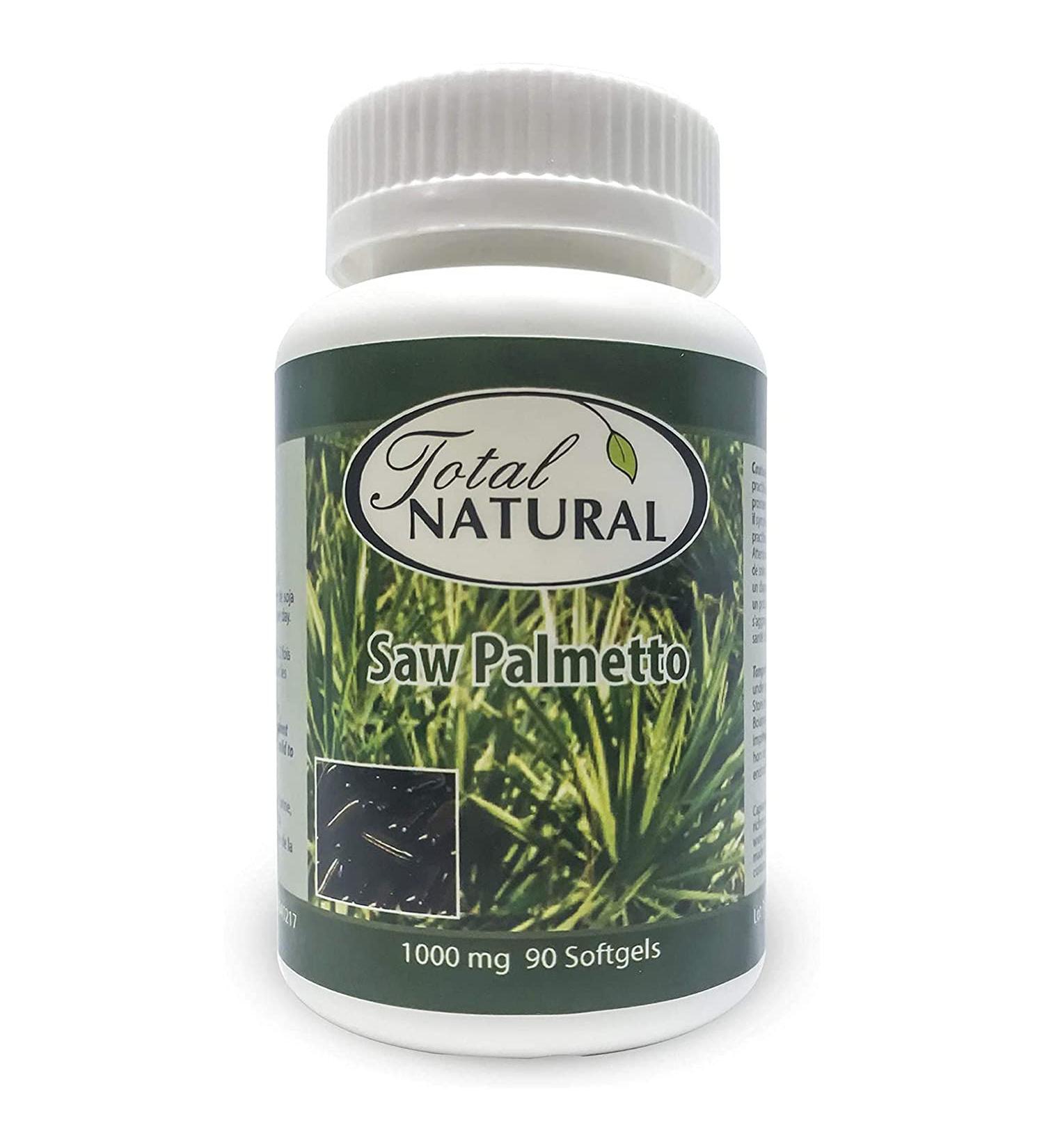 Saw Palmetto Supplement 1000mg 90s 2 bottles by Total Natural Prostate Health Prostate Support Supplement Formula Reduces Frequent Urination and Prevent Hair Loss - Buy Online on GoSupps.com