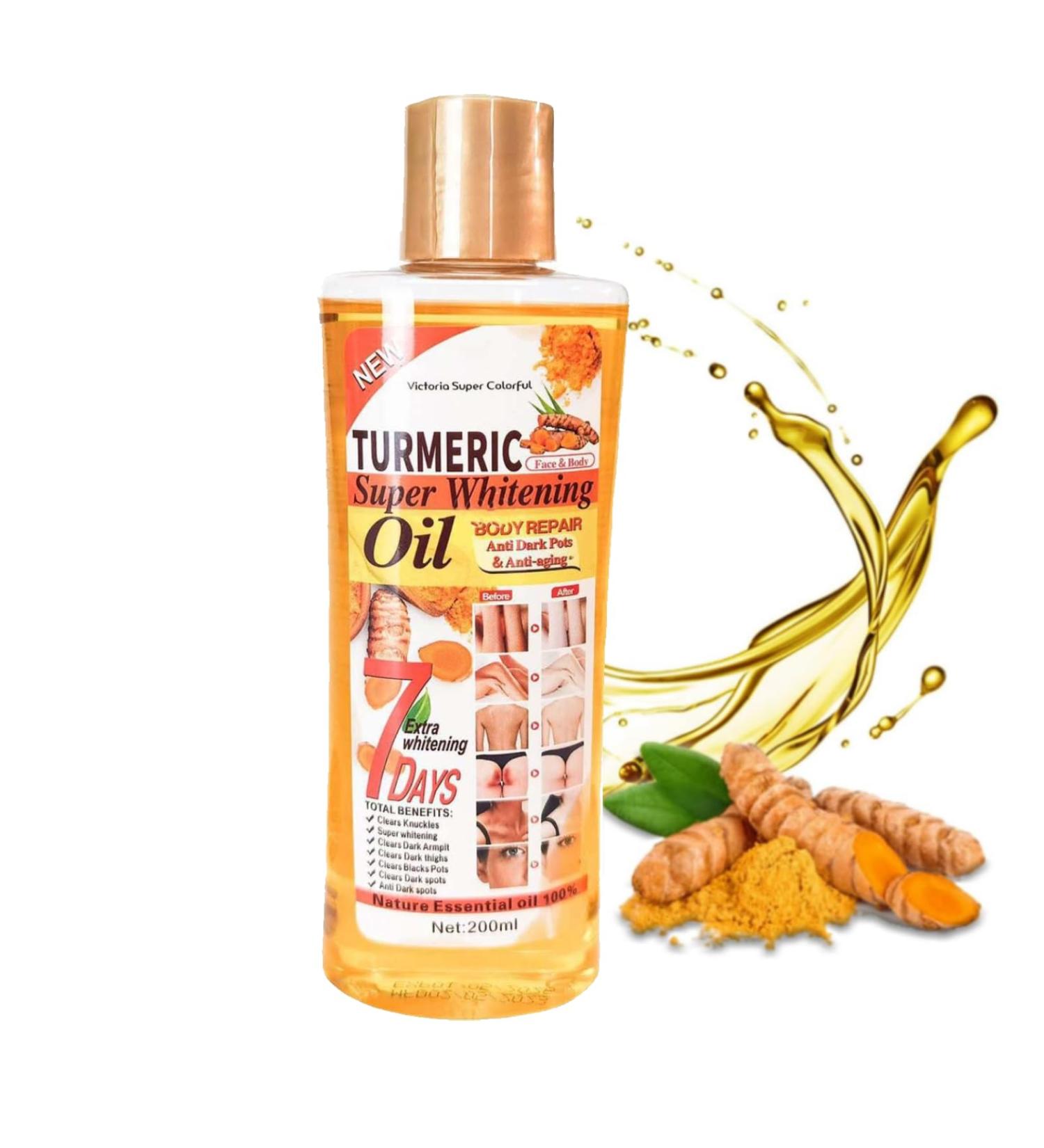 Black Skin Brightening Oil Papaya Super Whitening Oil For Skin Super Whitening Papaya Oil Repairing Body Papaya Oil for Lightening Dark Skin (Ginger 200ml) - Buy Online on GoSupps.com