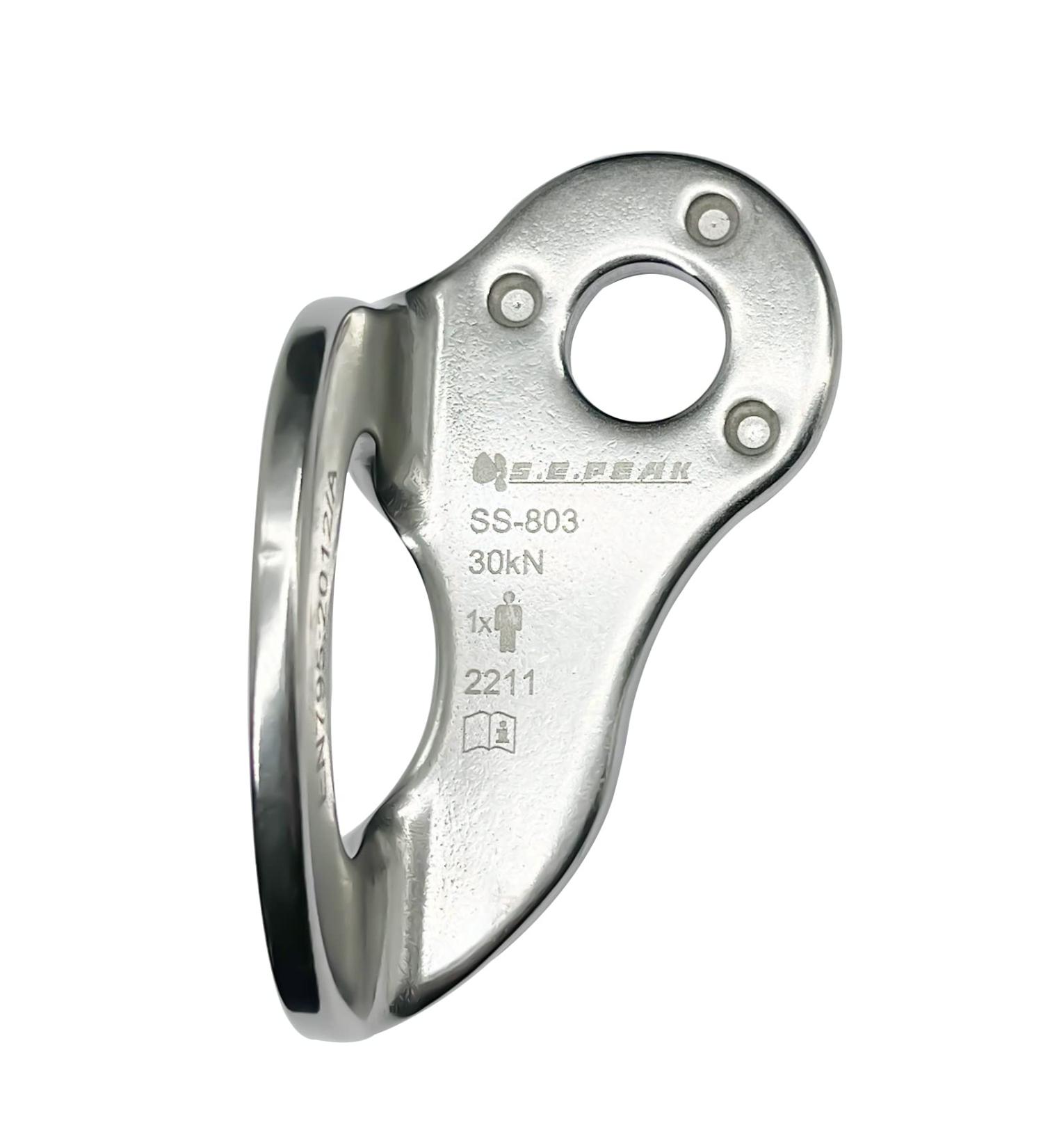 CE Certified S.E.PEAK Stainless Steel Bolt Hanger for 12mm Bolt - Climbing Anchor for Rock Climbing, Caving, Rescue, Hammock Installation, Mountaineering - Buy Online on GoSupps.com