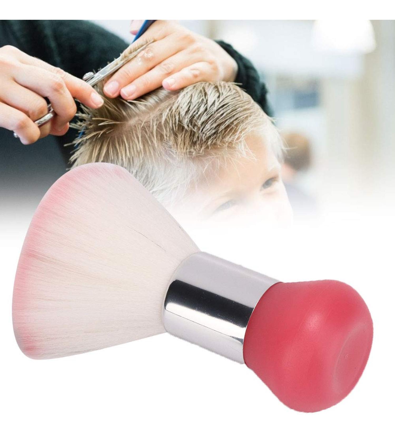 Soft Barber Neck Facial Cleaning Dust Cloth & Hair Removal Brush | Pink Hairdresser Tool for Salon Cleaning - Buy Online on GoSupps.com