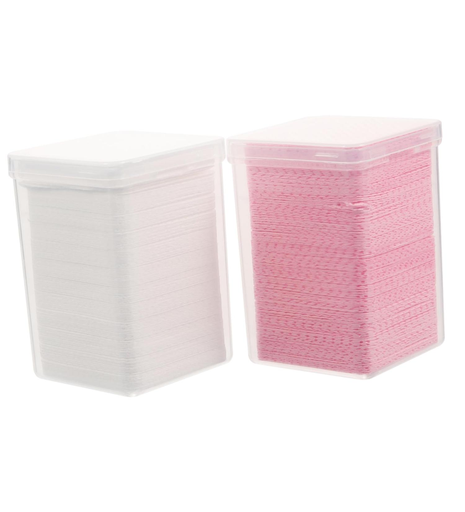 Housoutil 2 Boxes Eyelash Wipes Nail Wipes Glue for Nail Charms Pumpkin Container with Lid Lash Glue Cleaning Cloth Glue Remover Pad Gel for Nails Plastic Nail Polish Manicure Tools - Buy Online on GoSupps.com