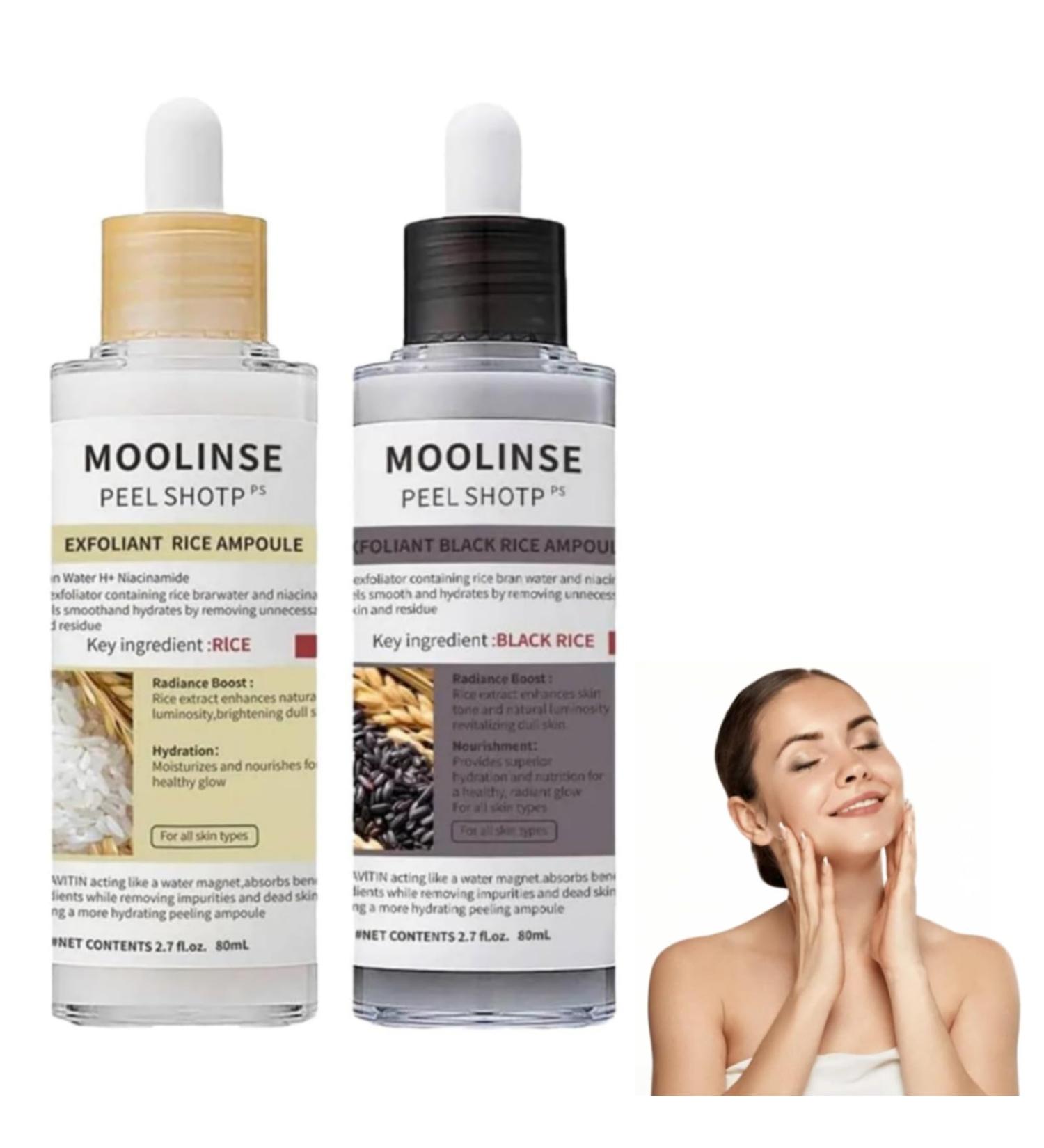 Lumeva Peel Shot Lumeva Visage Point Noir Exfoliant Visage Cor en - S rum Exfoliant Riz Noir & Blanc Nettoyage Profond des Pores et Points Noirs Pour Tous Types de Peau - 80 ml 2 flacons - Buy Online on GoSupps.com