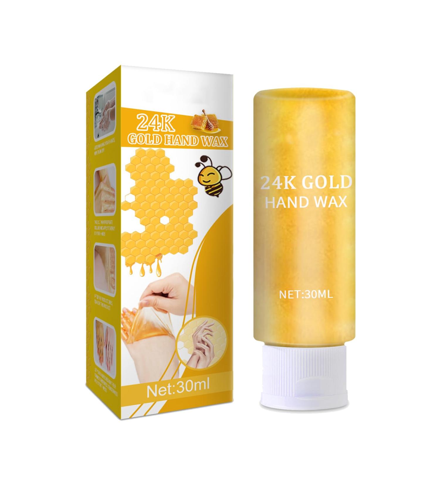 Gold Honey Hand Mask Wax | Hydrating & Nourishing Peel Off Handmask for Soft Skin - Buy Online on GoSupps.com