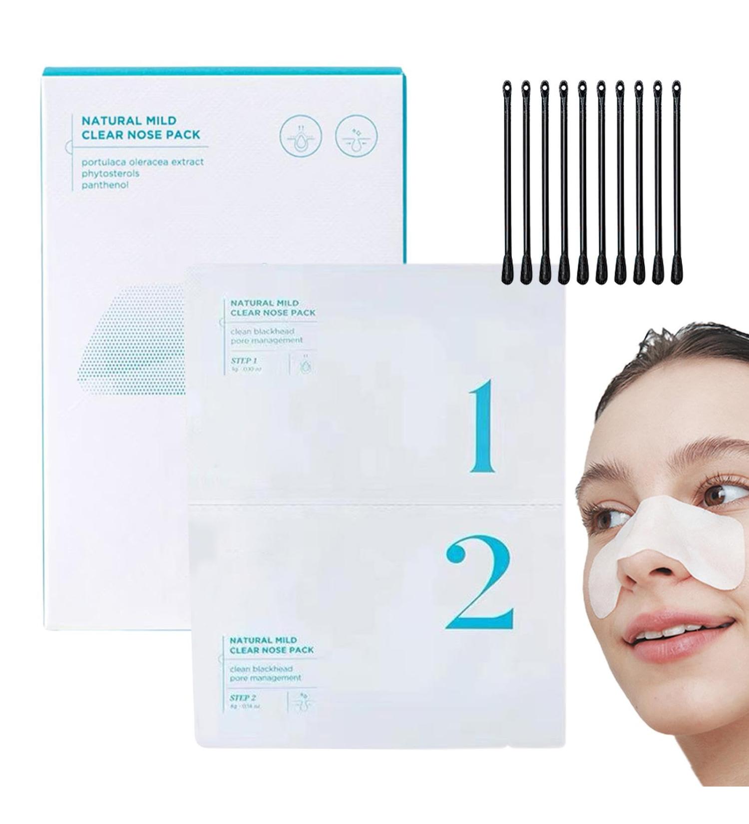 Generisch Natural Gentle Nose Cleanser 5 Sets Per Box Nose Pore Strips Nose Remover for All Skin Types - Buy Online on GoSupps.com