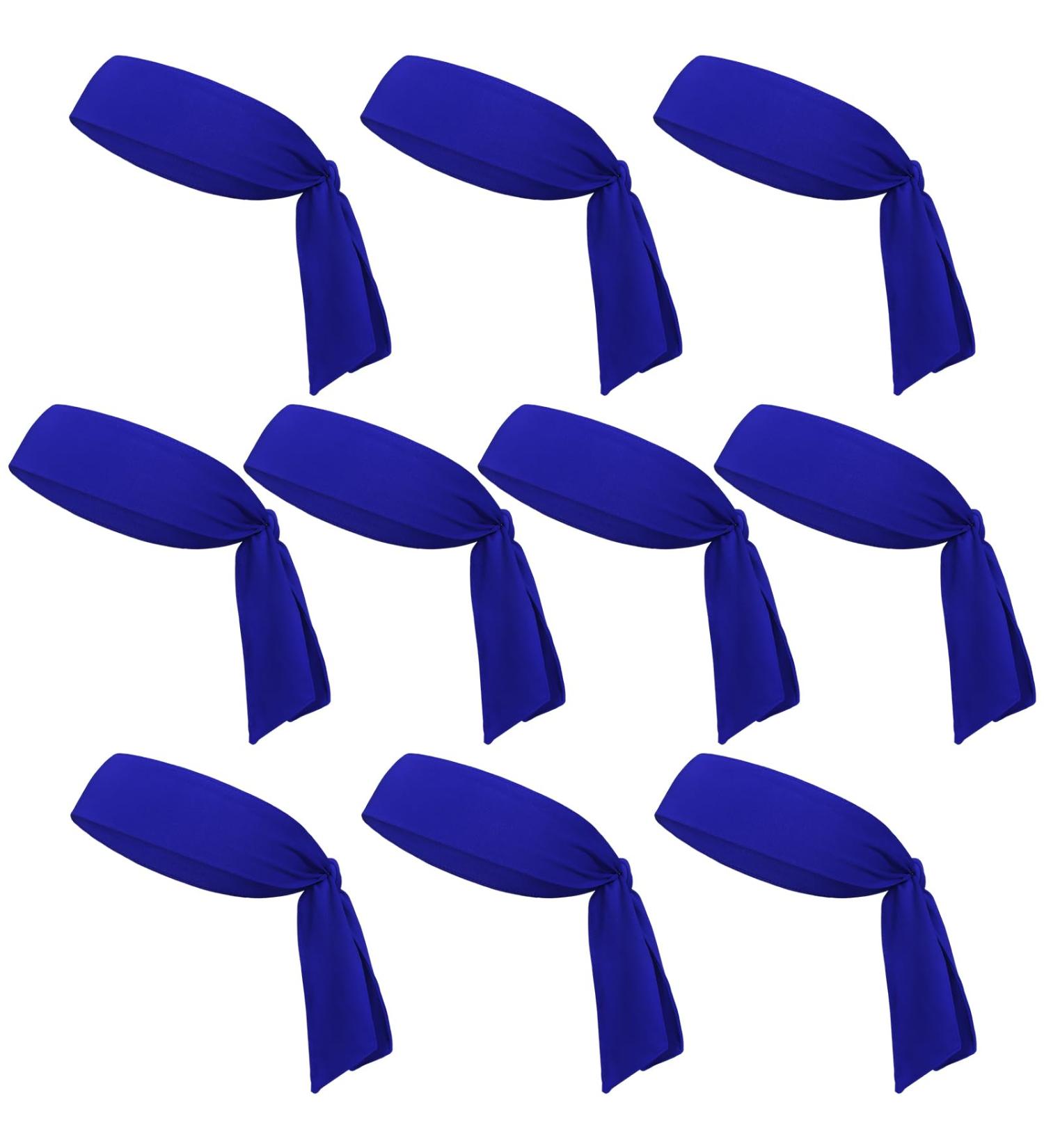 Gebuzz 10-Piece Elastic Ties for Men & Women | Ninja-Karate Pirate Chip Straps | Frontal Ligaments for Tennis Running Baseball - Royal Blue - Buy Online on GoSupps.com
