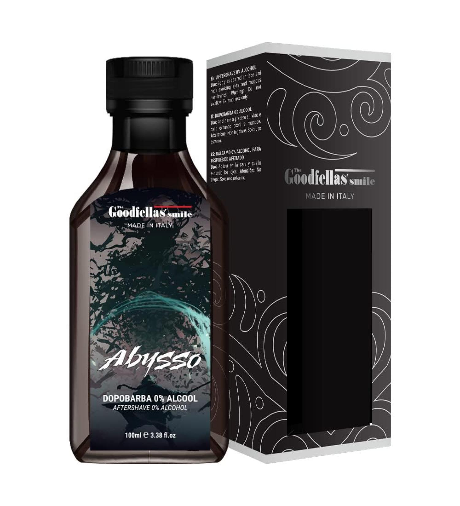 Buy The Goodfellas' Smile Abysso Zero Alcohol After Beard Liquid 100ml | Best Aftershave for Smooth Skin - International Shipping Available - Buy Online on GoSupps.com