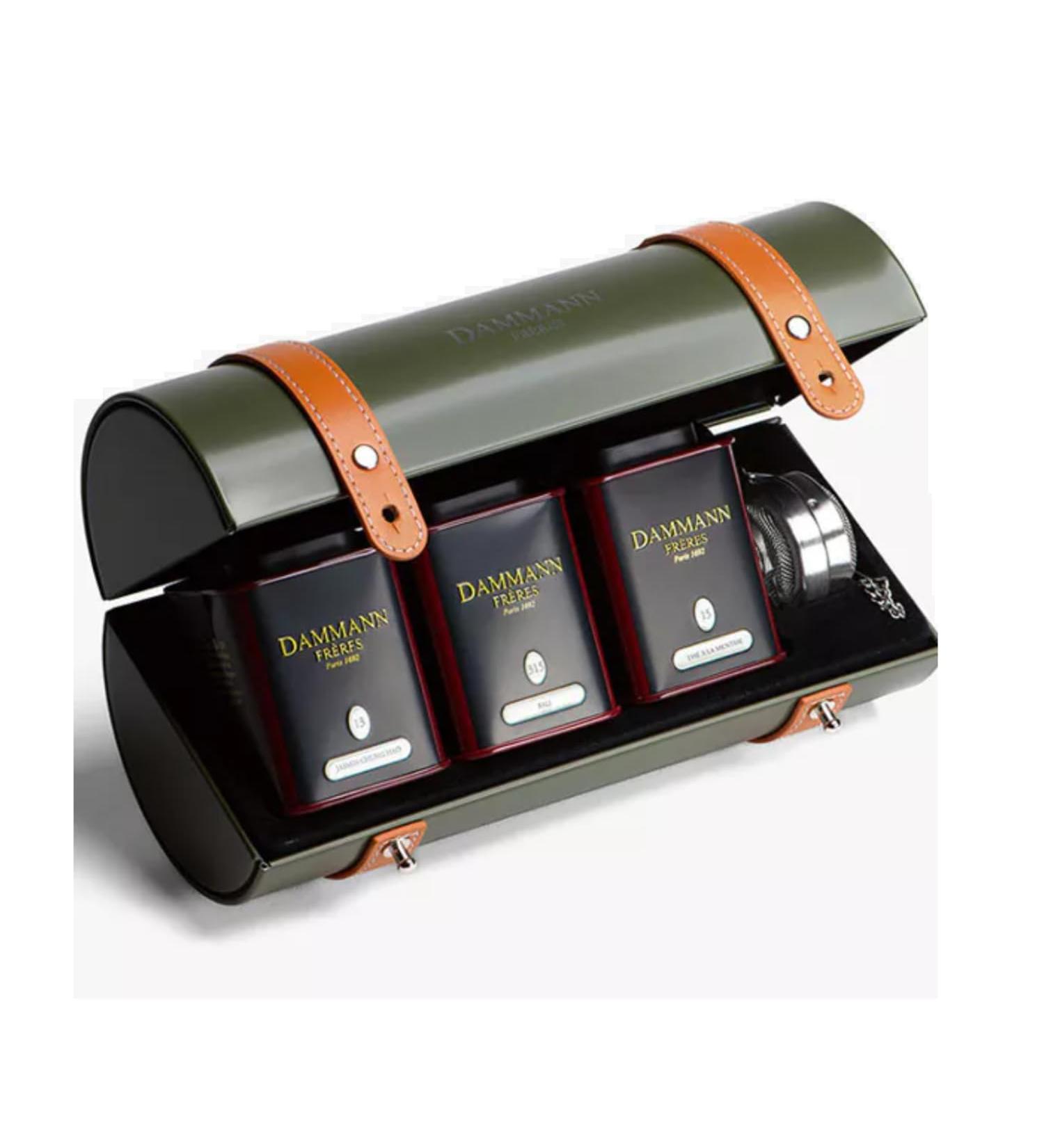  Dammann Fr res Dammann Fr res | Destination Gift Set | Assorted Tea Tin + Infuser | Gift Set of 3 Loose Leaf Tea Flavors | Tin of Loose Green Teas - 3 x 30g | Tea Gift Set - Buy Online on GoSupps.com