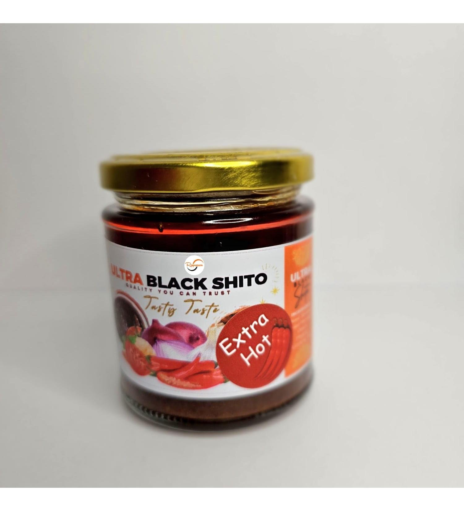 Ultra Black Shito (200g Extra Hot) Extra Hot 200g - Buy Online on GoSupps.com