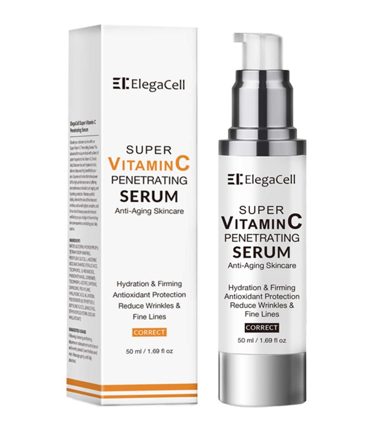 Super C Serum for Women Over 70 - Advanced Anti-Aging Vitamin C Face Serum for Mature Skin | 1.69 oz All-in-One Formula - Buy Online on GoSupps.com