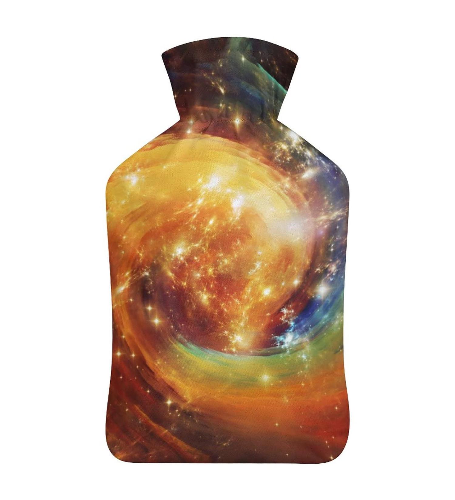 Buy Mist Spiral Hot Water Bottle with Plush Cover | Hand Warmer for Adults & Children - 26.5x15.3cm | International Shipping Available - Buy Online on GoSupps.com
