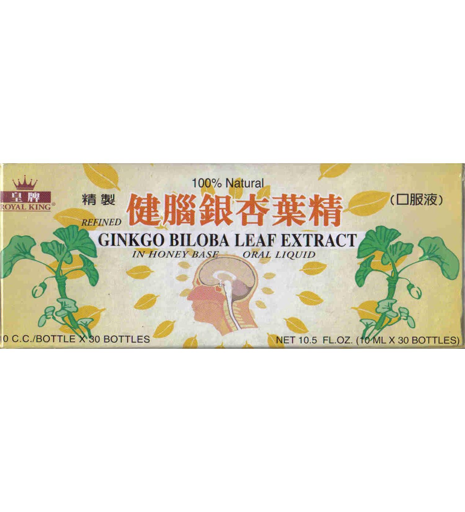 Royal King Ginkgo Biloba Leaf Extract 10ml X 30 Bottles