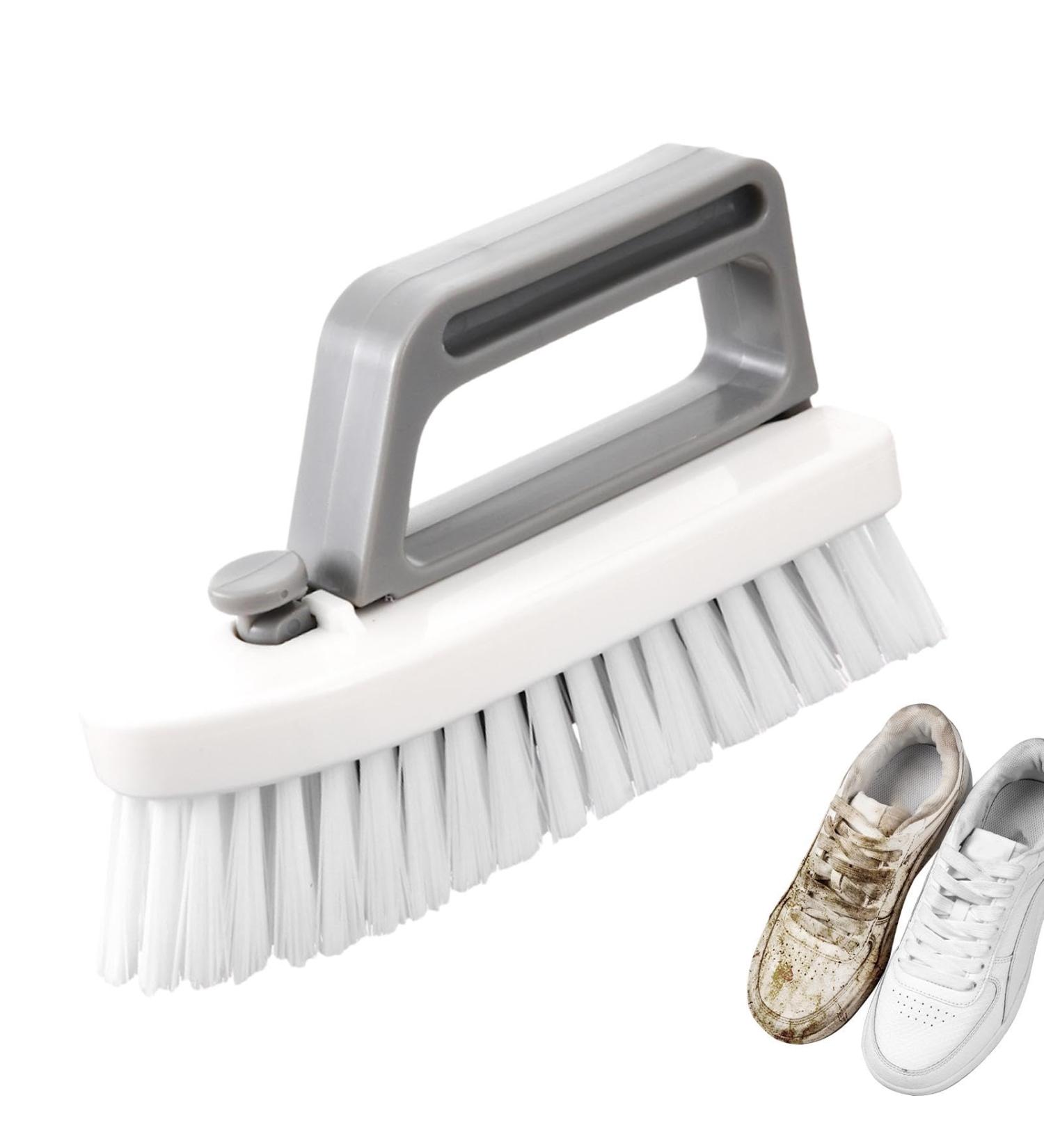 Scrubbing Brush - Scrub Brush for Cleaning | Household Cleaning Tool with Handle | Crevice Cleaning Brush | Hard Bristle Brush for Shower | Household Cleaning Brush for Indoor Carpet Bathroom Bathtub - Buy Online on GoSupps.com