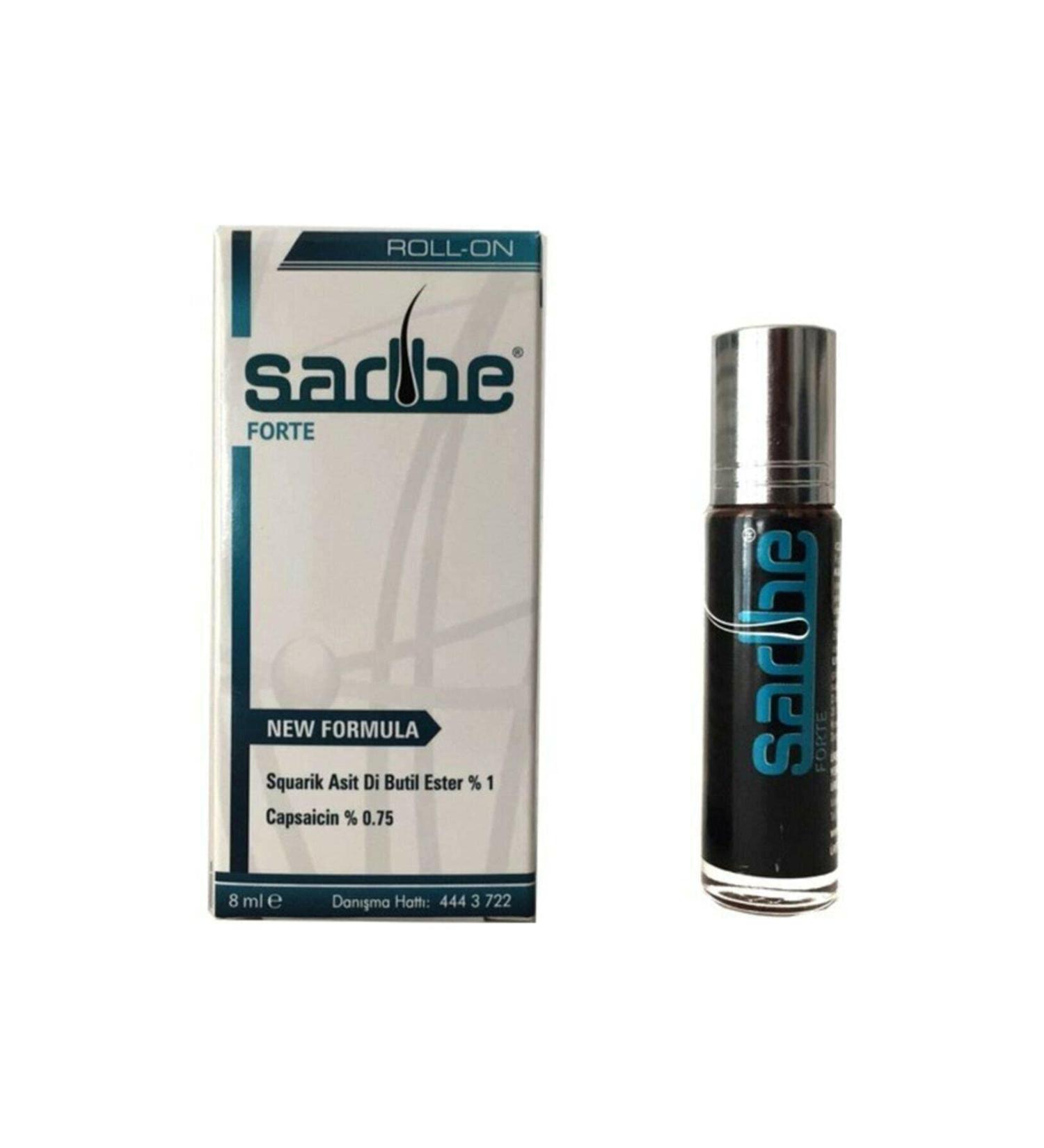 Sadbe Forte treatment for alopecia areata (circular hair loss)