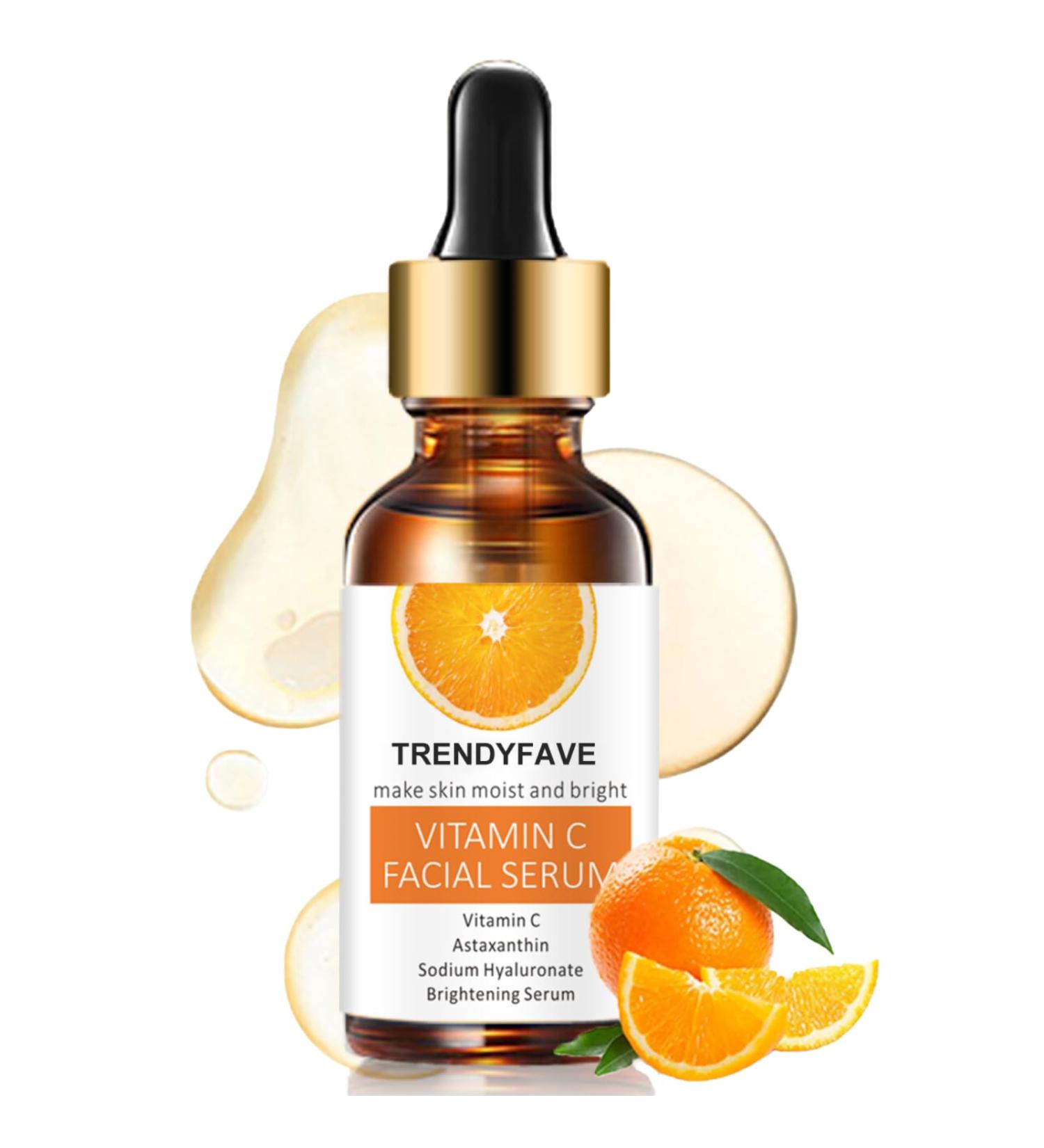 Trendyfave Vitamin C Serum for Face Vitamin C Face Serum Dark Spot Remover for Face Brightening Serum For Anti Wrinkle Reduce Fine Lines Vitamin C Hydrating Serum Serum Skincare Face Care - Buy Online on GoSupps.com