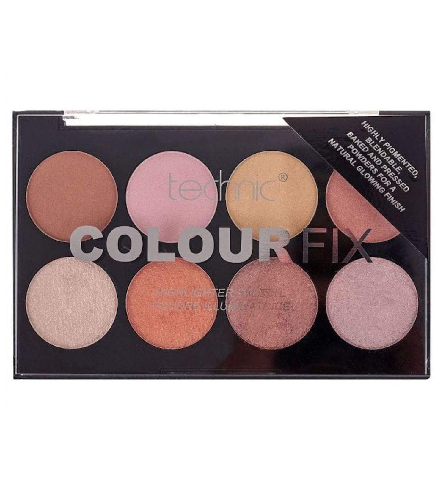 Technic Colour Fix Highlighter Palette 8 pieces