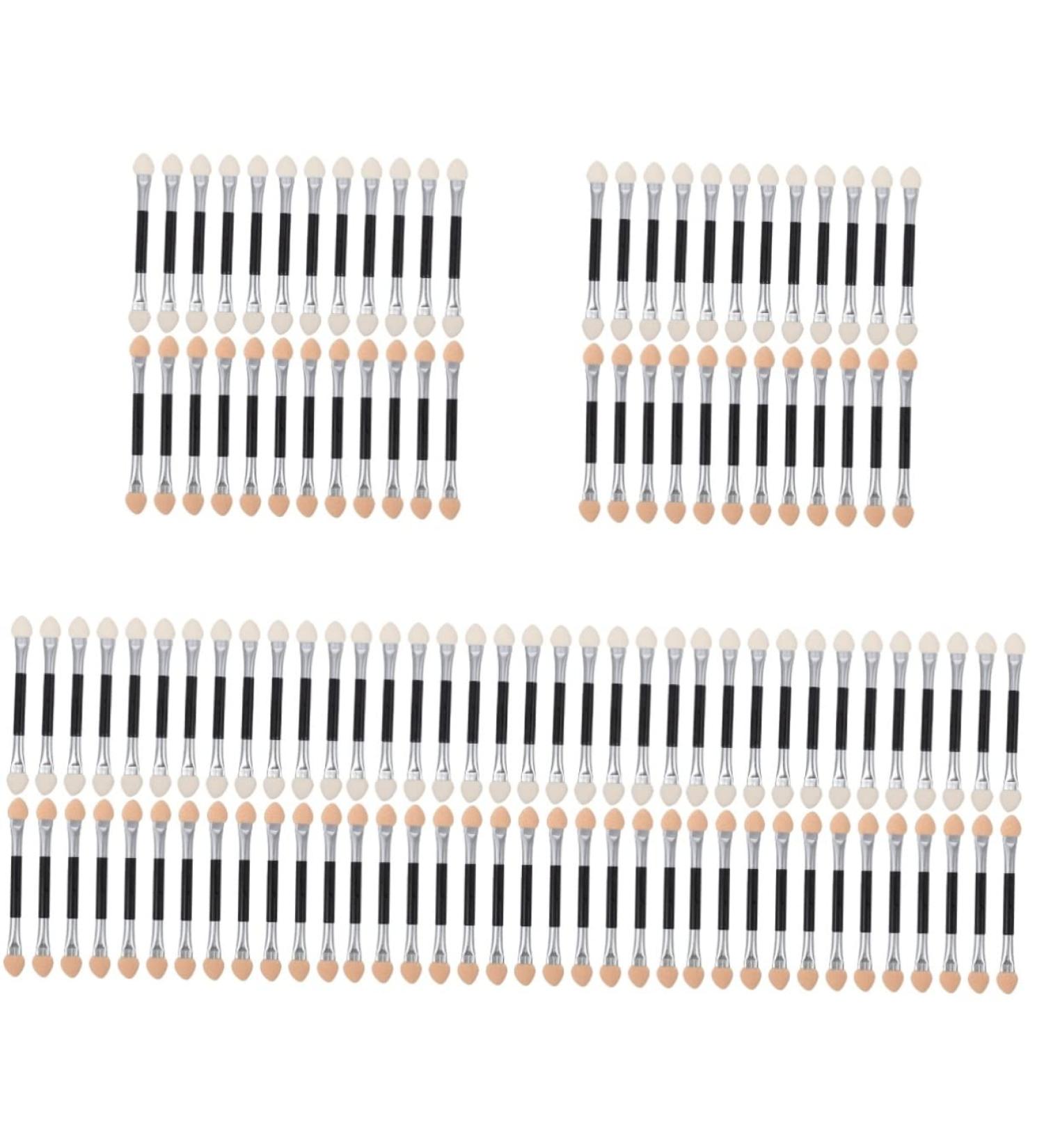 NOLITOY 120 Pcs Latex Eye Shadow Stick Eyeshadow Stick Eyebrow Brush Applicator Double Ended Eyeshadow Brush - Buy Online on GoSupps.com