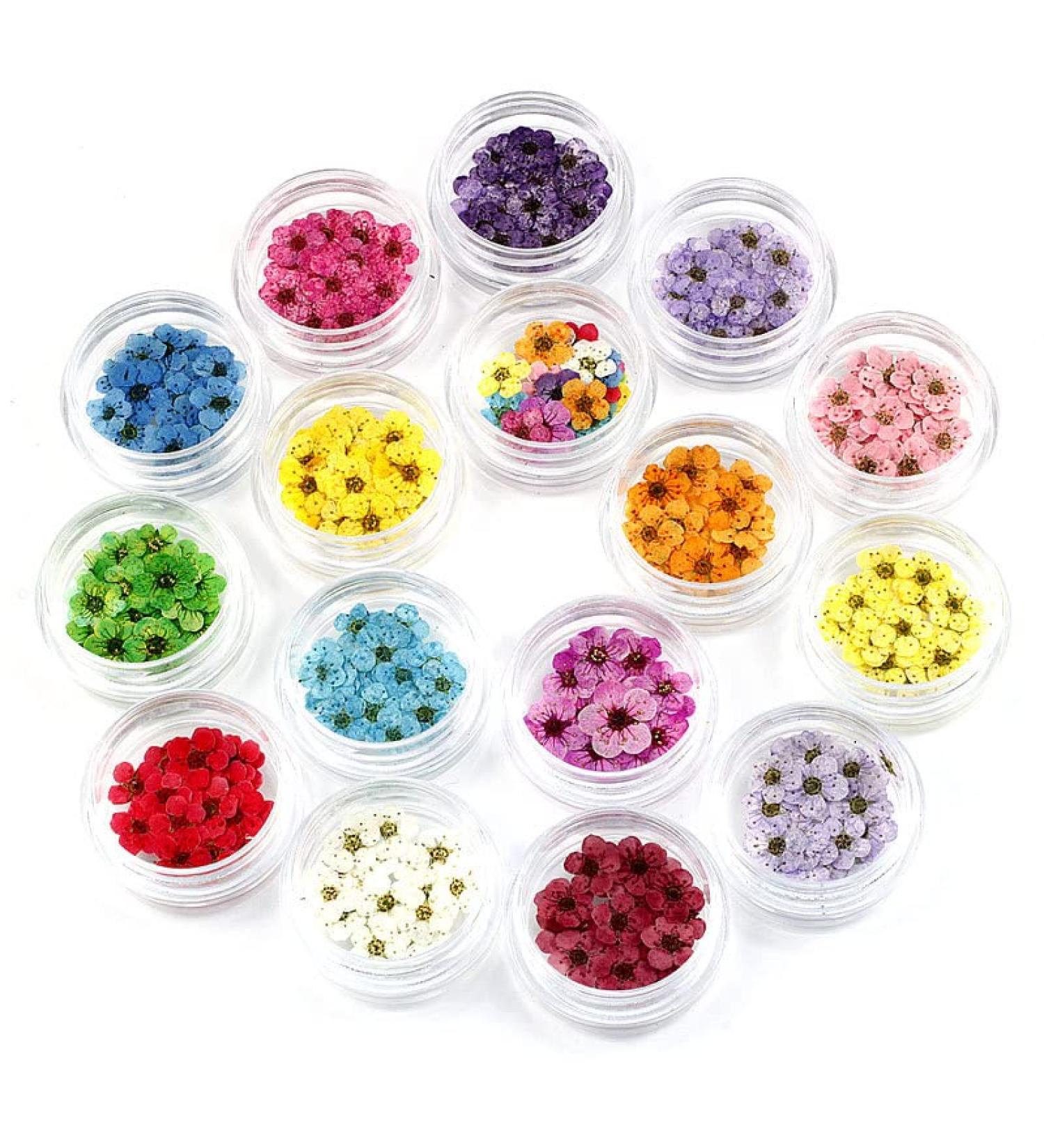 Flowers Star Heart Shapes Nail Slices for Nail Art DIY, Craft