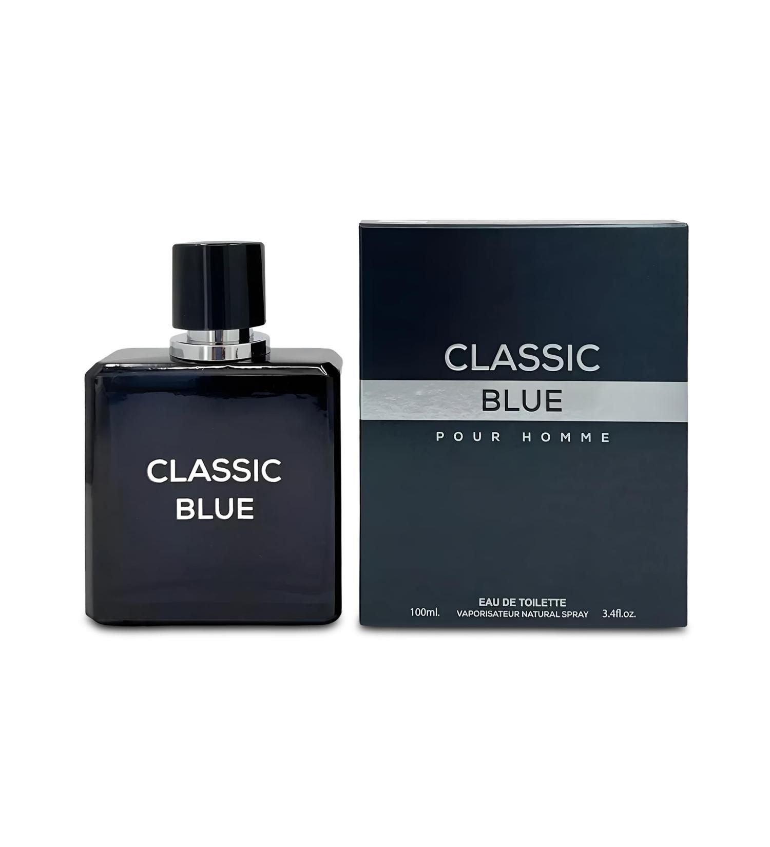 Men's Cologne Classic Blue- Eau De Toilette Spray Perfume Fresh Scent 3.4 Fl Oz Daily Used Classic Blue 3.4 Fl Oz (Pack of 2) - Buy Online on GoSupps.com