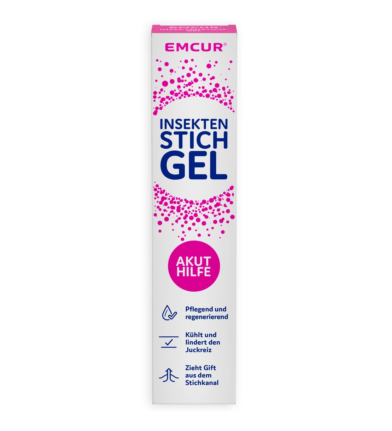 EMCUR Insect Stitch Gel - Soothing & Cooling Relief for Bug Bites | Vegan Formula | 20ml - Buy Online on GoSupps.com