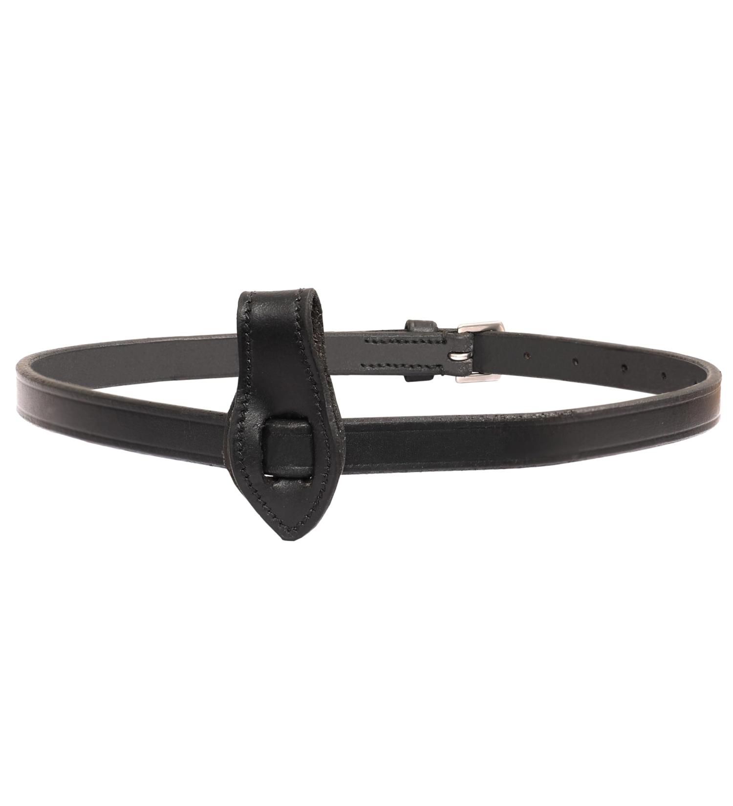 ExionPro Leather Flash Noseband with Strap - Black Brown | Full Cob Over Pony Sizes | Premium Quality Horse Tack - Buy Online on GoSupps.com