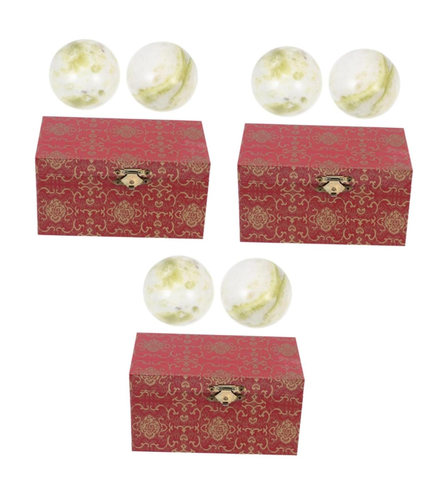 Ultechnovo Gymnastics Balls for Hand Meditation | Chinese Acupressure Exercise Balls | Fitness Gifts for Stress Relief & Health - Buy Online on GoSupps.com