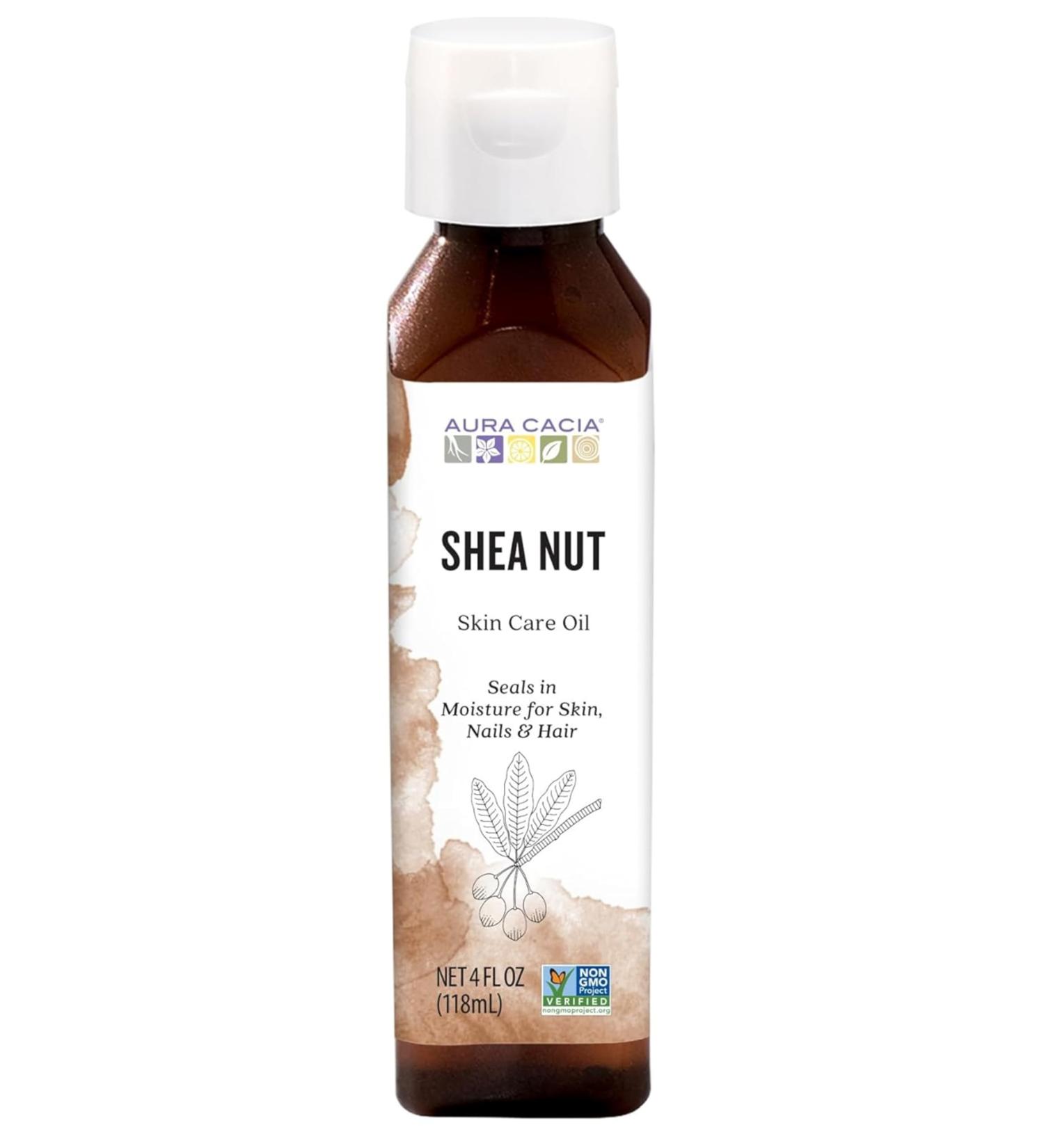 Aura Cacia Nourishing Shea Nut Oil - Multi-Purpose Oil for Skin & Hair | 4 fl oz | Shop Now - Buy Online on GoSupps.com