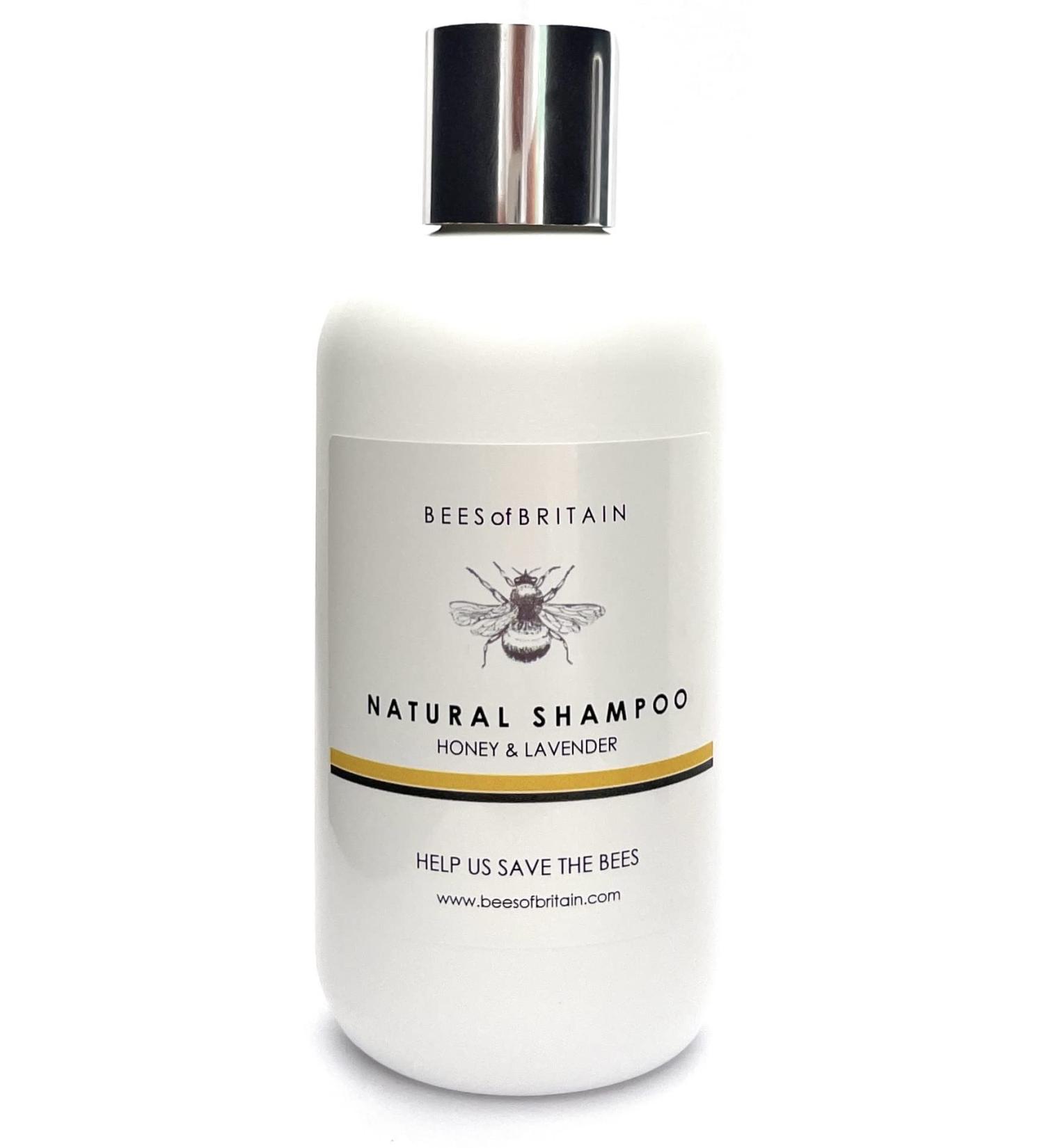 99% NATURAL - SHAMPOO - HONEY & LAVENDER - 250ml by BEES of BRITAIN. No Sulfates No Parabens pH Friendly for Sensitive Skin. We Donate 5% Profits To Help Save Bees & Pollinators - Buy Online on GoSupps.com