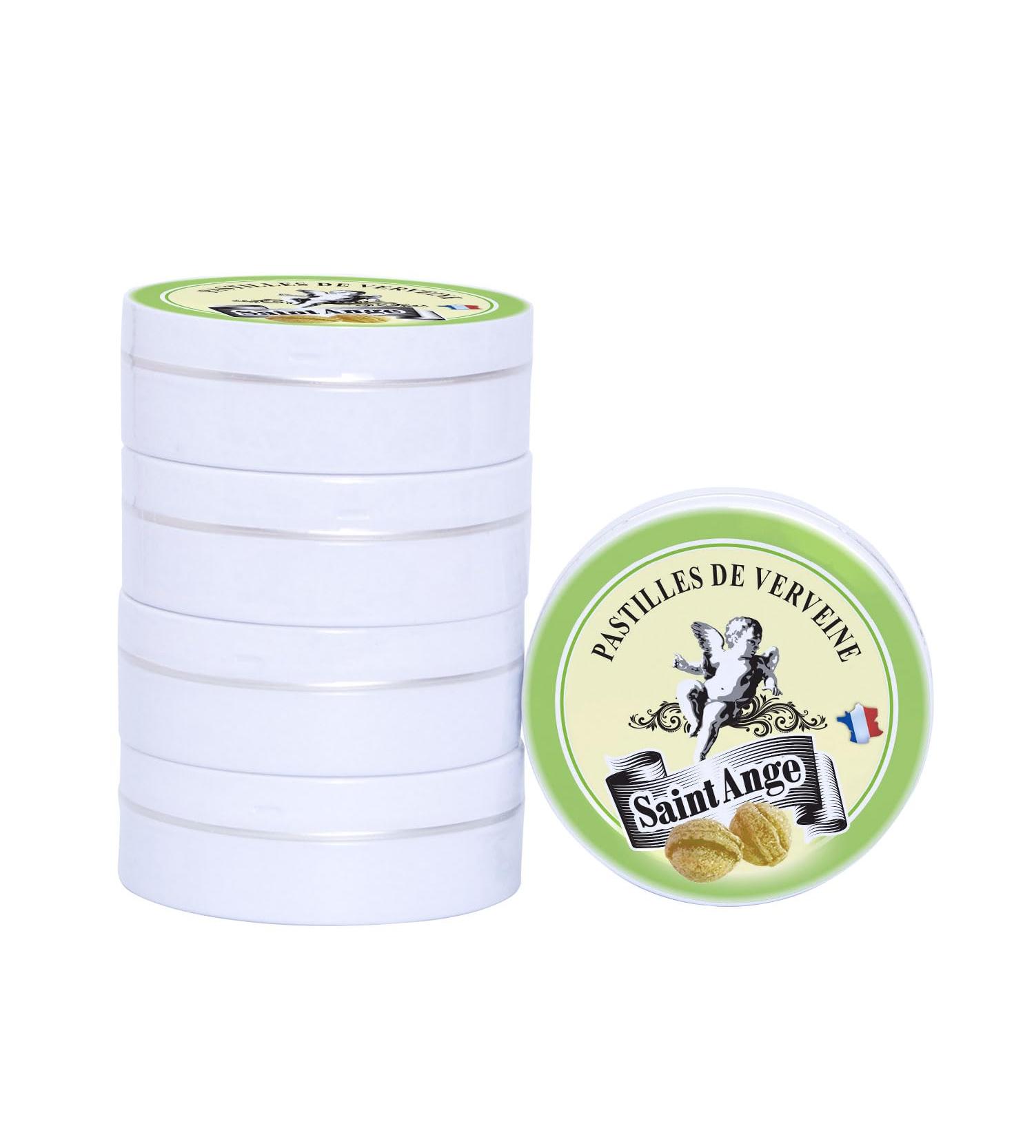 Lot 5 boxes | Saint-Ange Verbena pastilles | 100% French traditional sweets - Buy Online on GoSupps.com